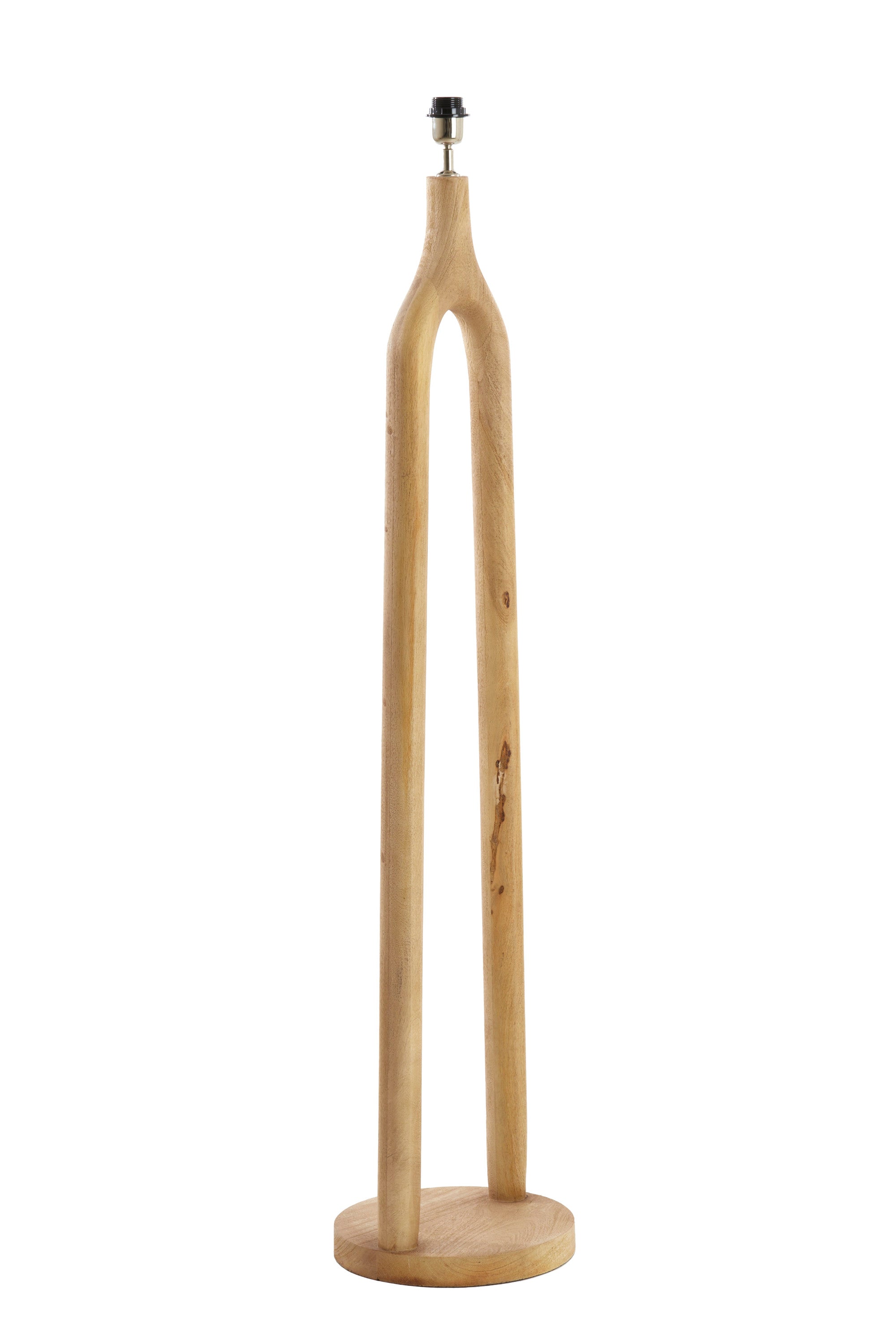 Xitta Matt Natural Wood Floor Lamp Base