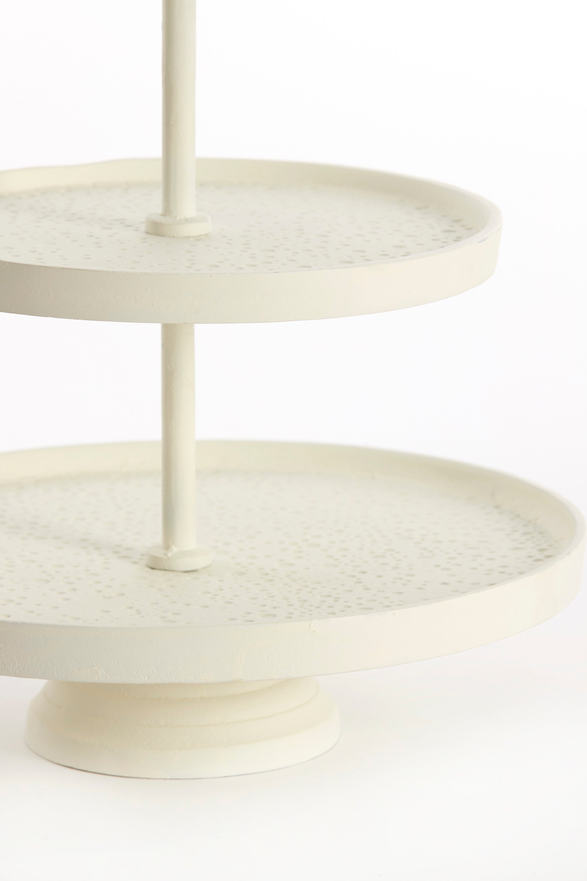 Lutek Cream Metal 3 Tier Display Unit