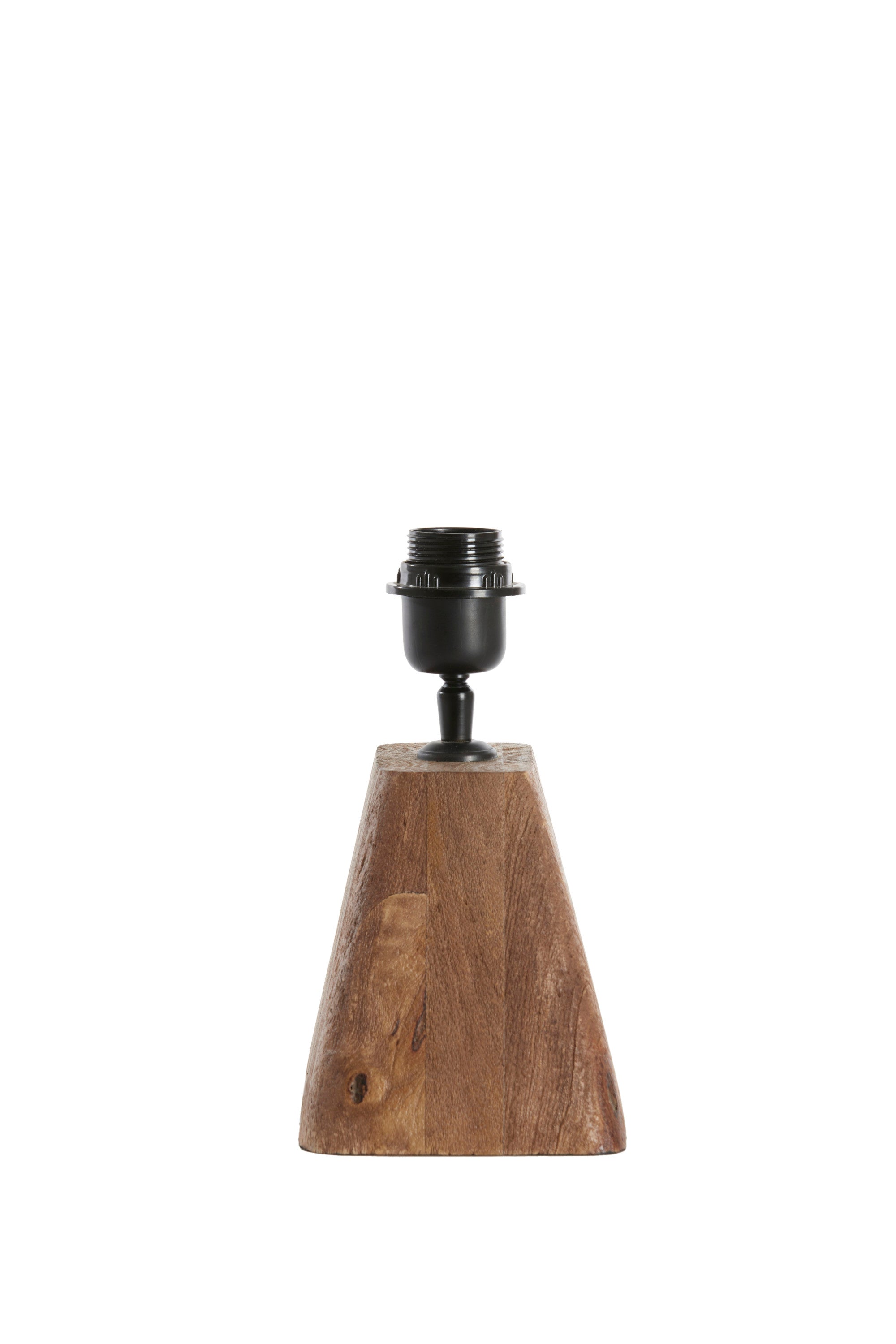 Kardan Matt Brown Wood Table Lamp Base 15cm