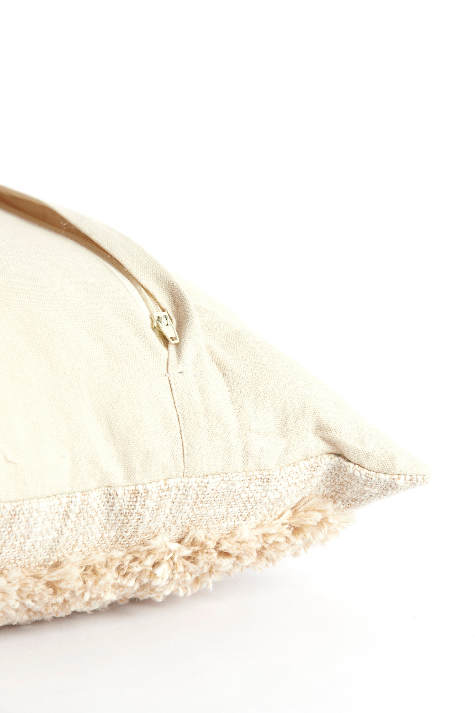 Javea Cream Textured Square Cushion 50x50cm