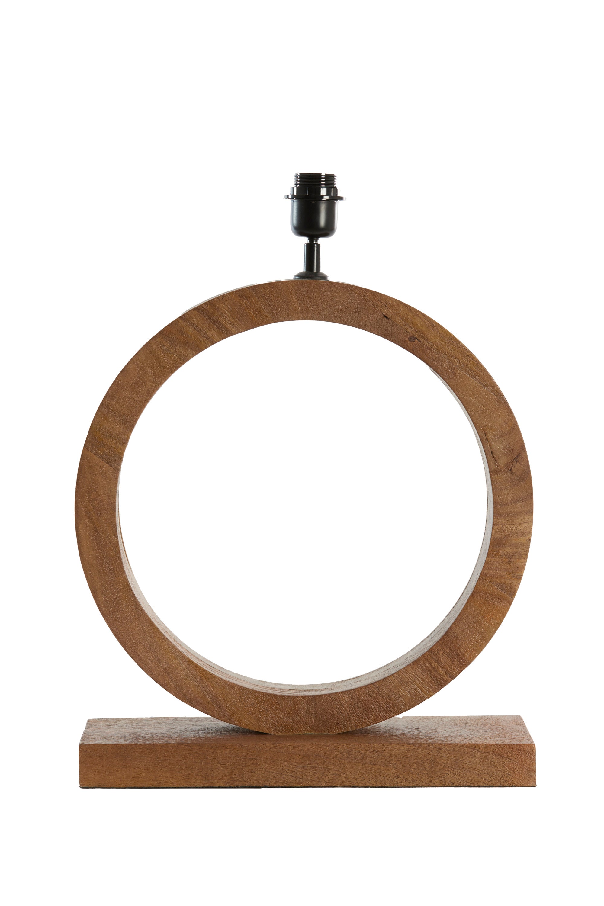 Tinar Matt Brown Wood Table Lamp Base 55cm