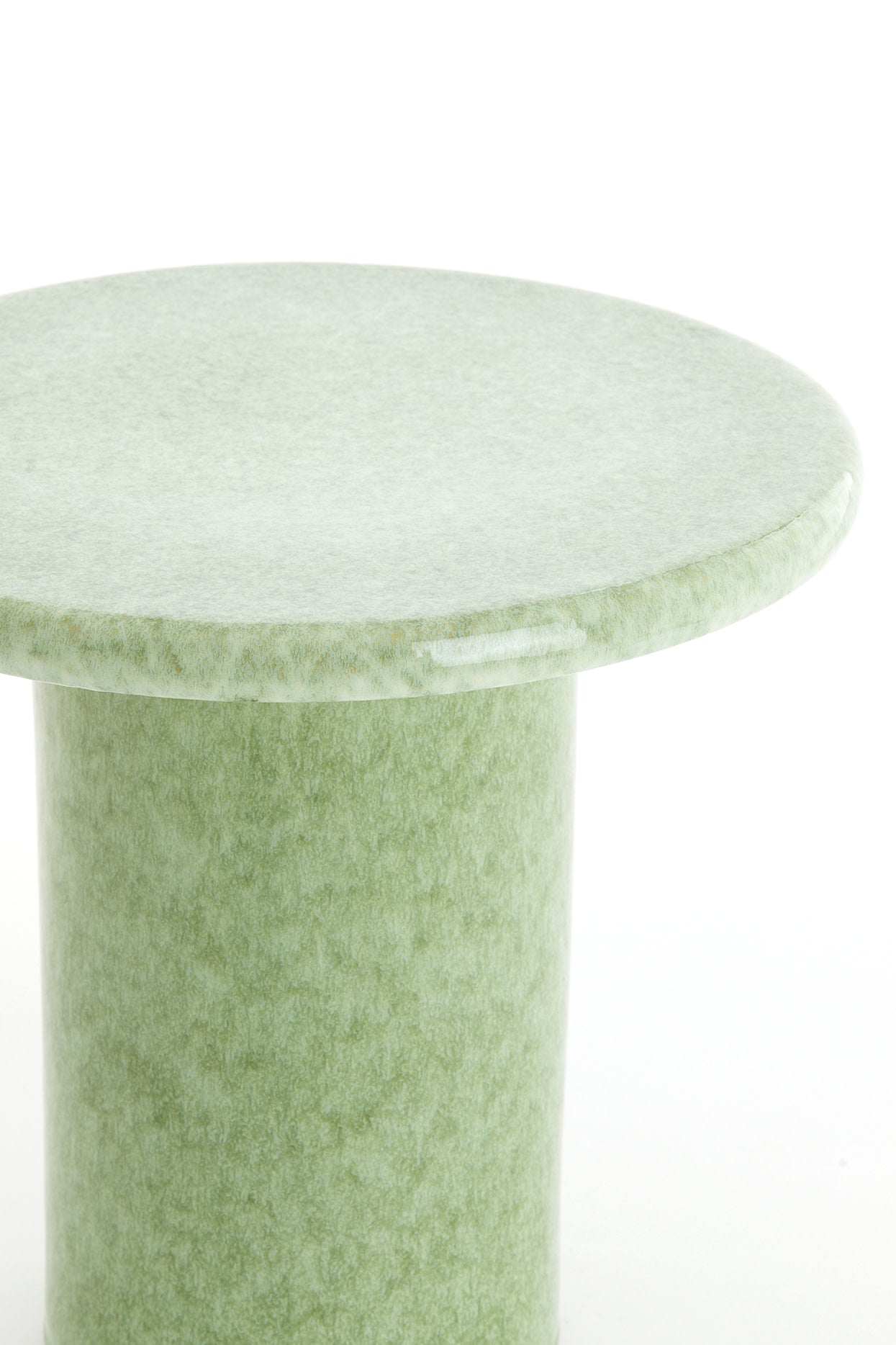 Tudo Mint Green Ceramic Round Side Table 35.5cm