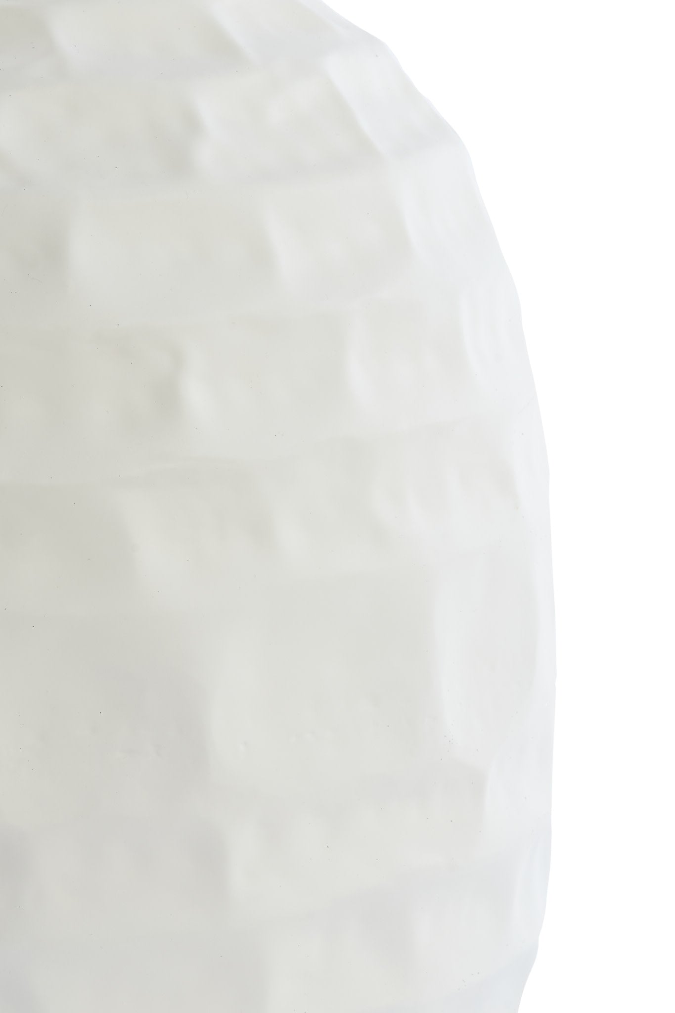 Tariva Matt Cream Metal Vase 30cm