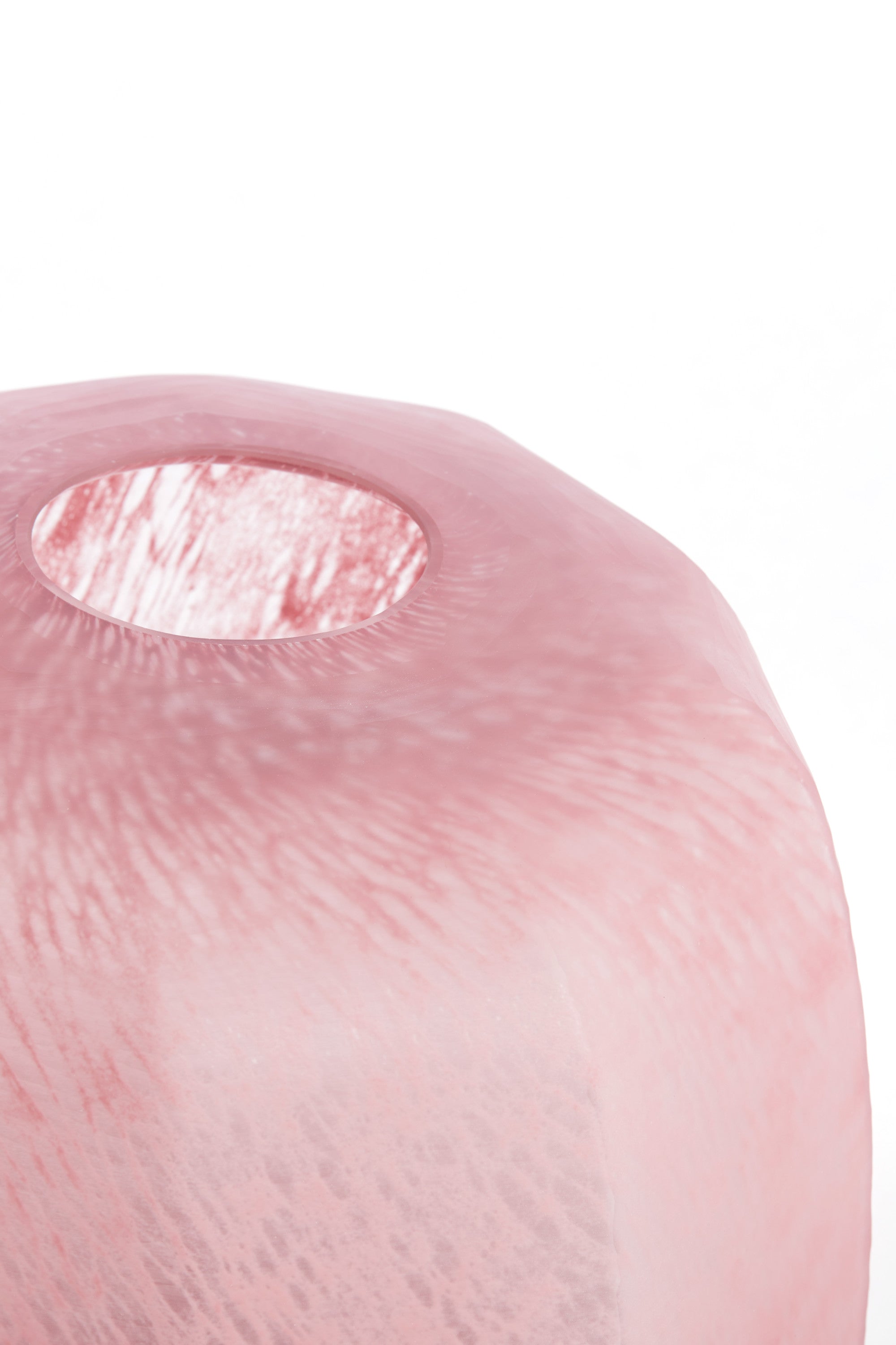 Pacengo Coral/Light Pink Glass Vase 42cm
