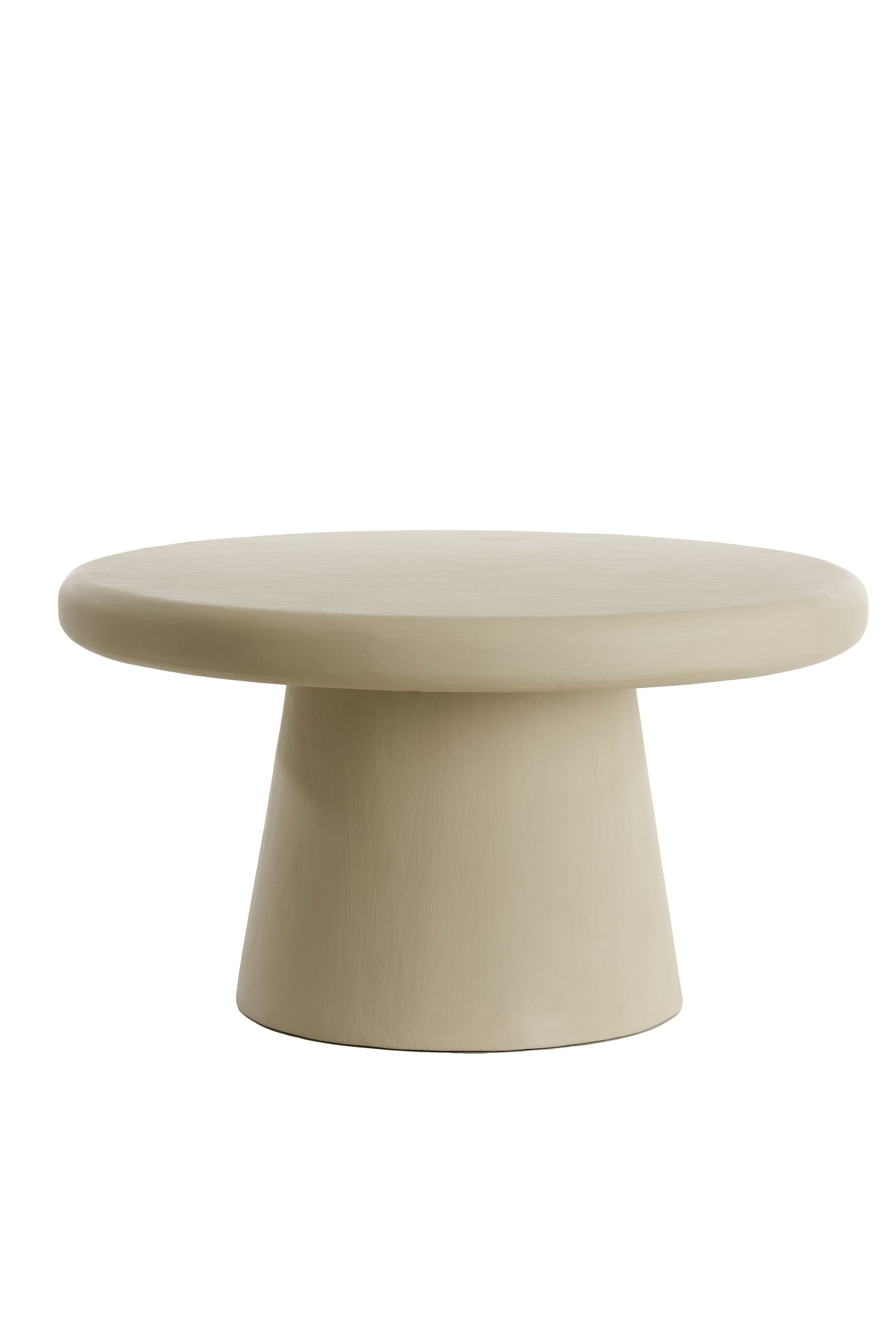 Kulona Beige Wood Round Coffee Table 70cm