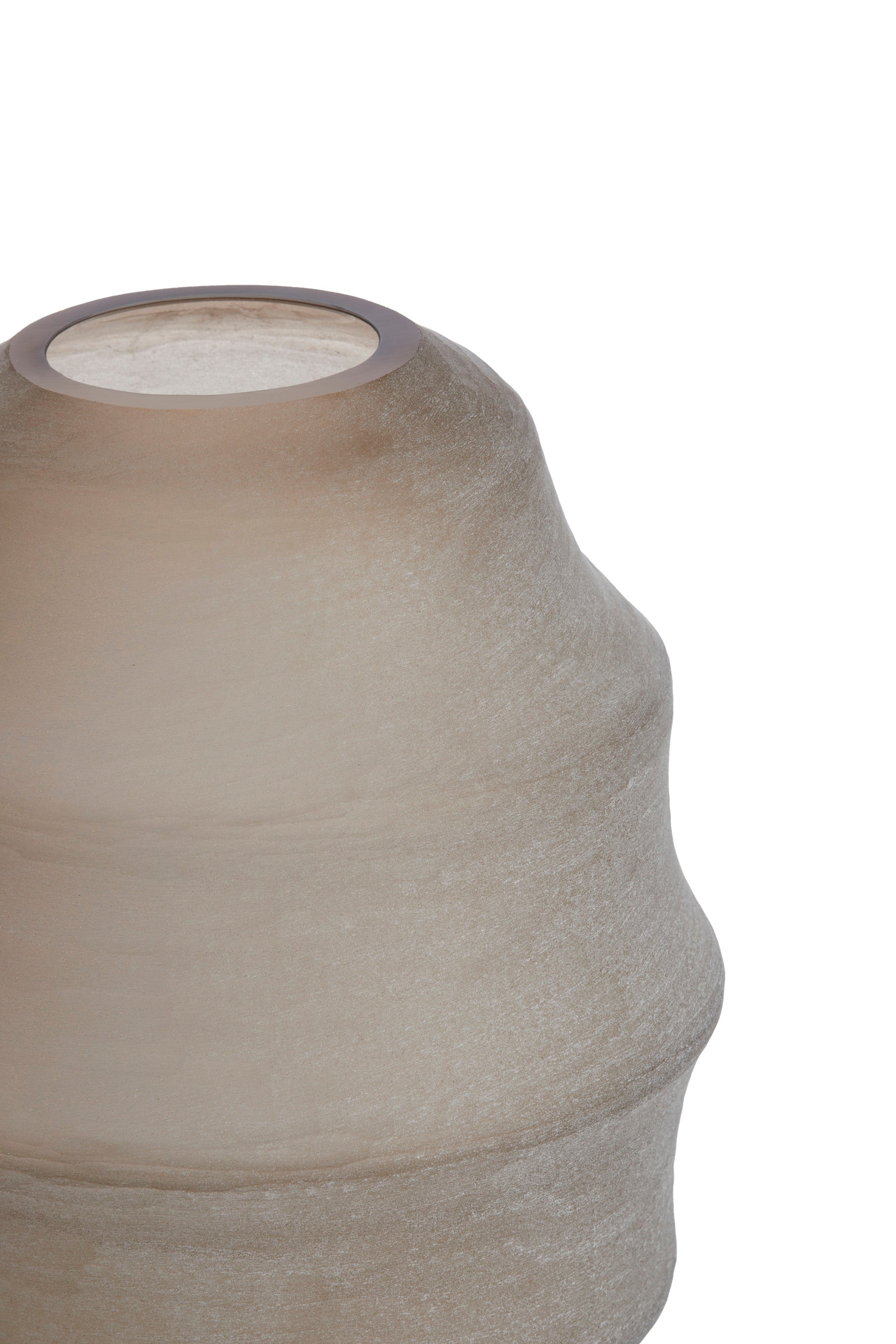 Nayoro Matt Light Brown Glass Vase 42cm