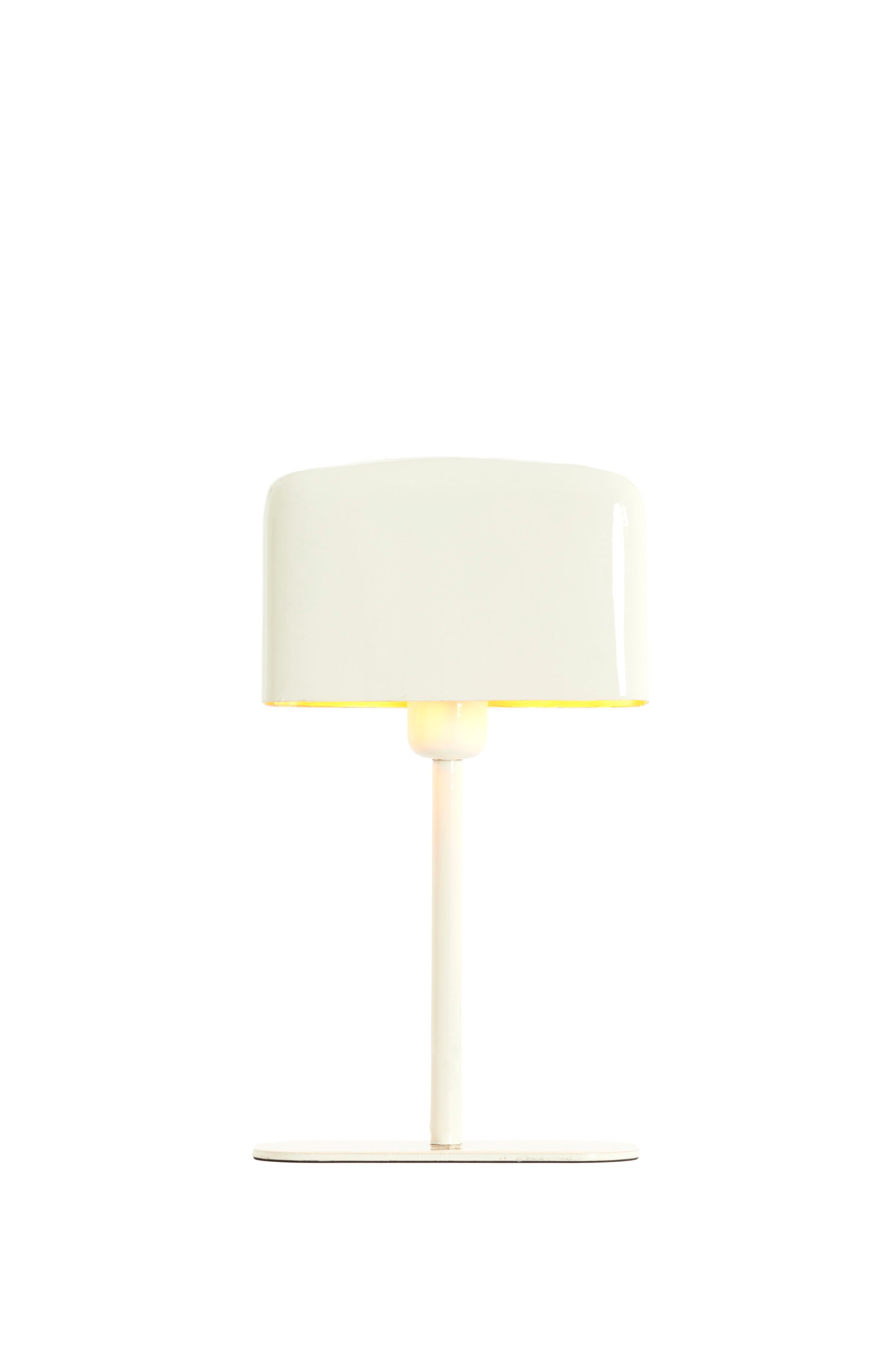 Elenie Gloss Cream Metal Table Lamp 36cm