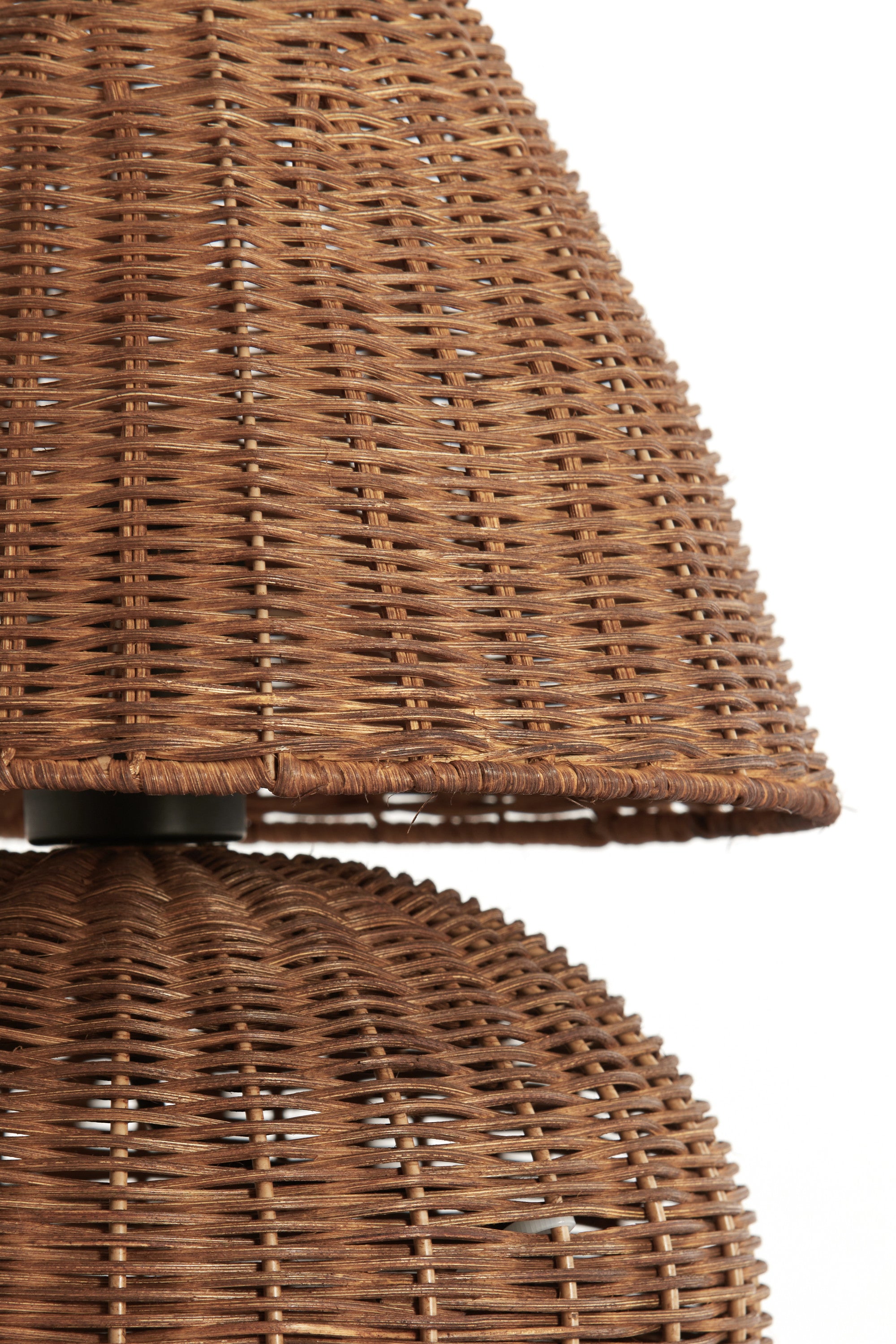 Mavon Dark Brown Rattan Table Lamp