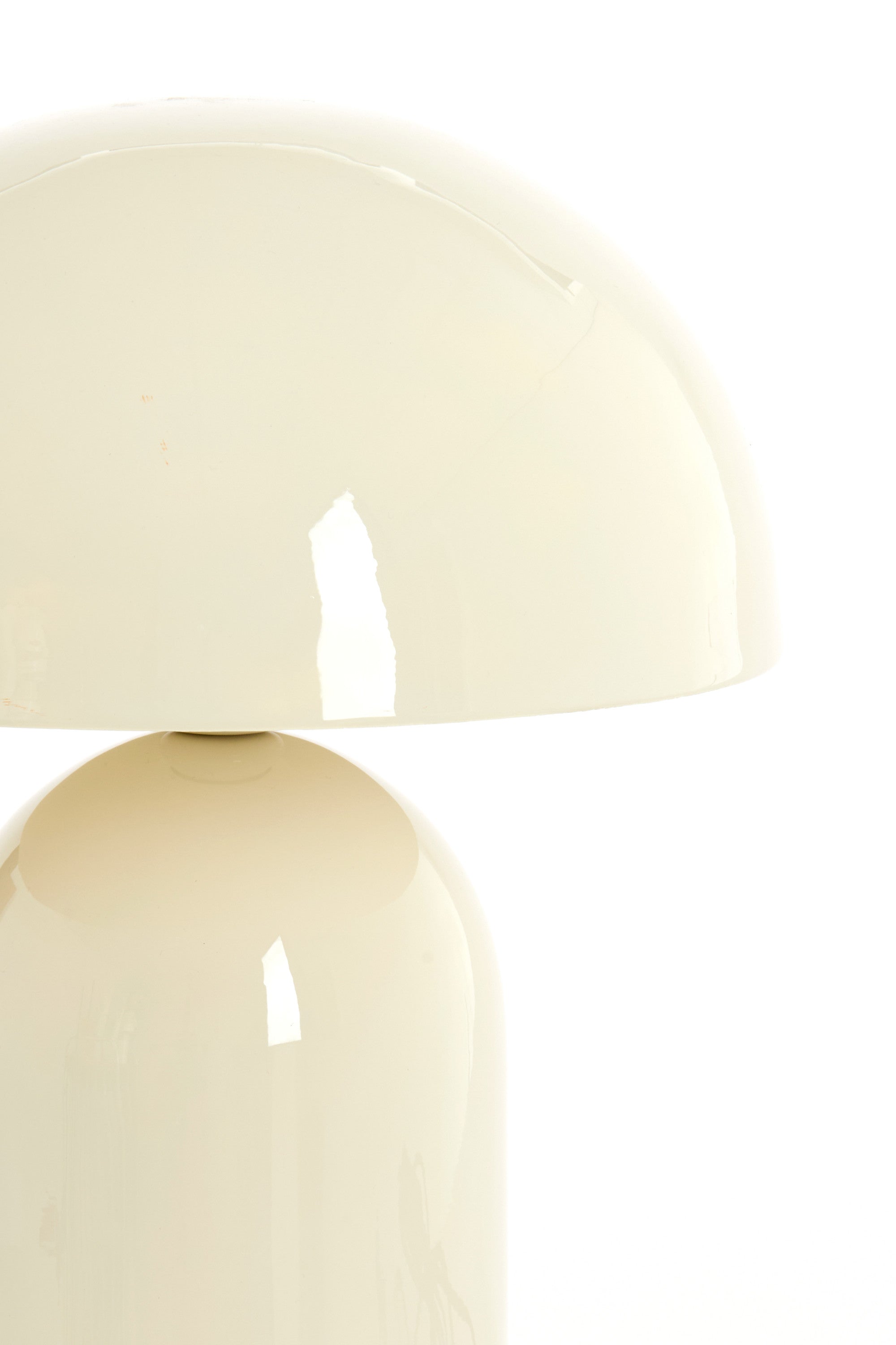 Tolima Gloss Cream Metal Table Lamp 48cm