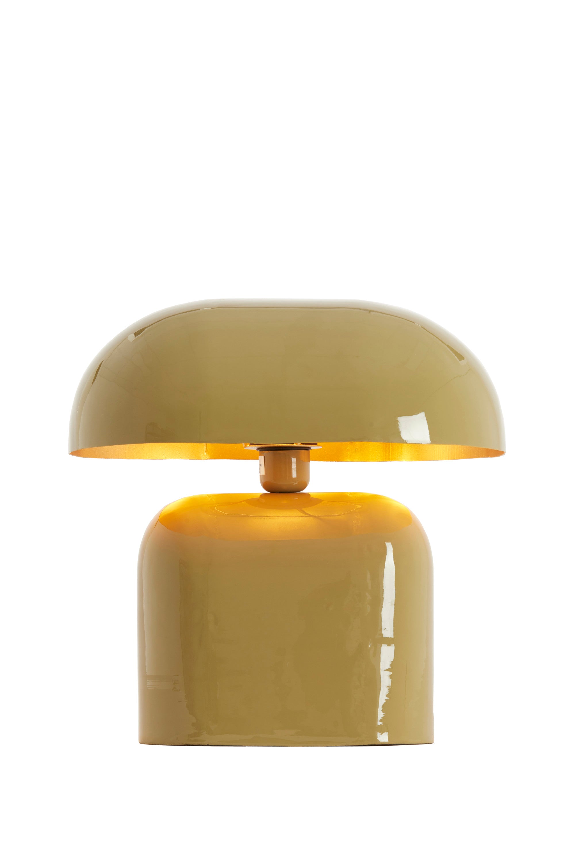 Todd Gloss Taupe Metal Table Lamp