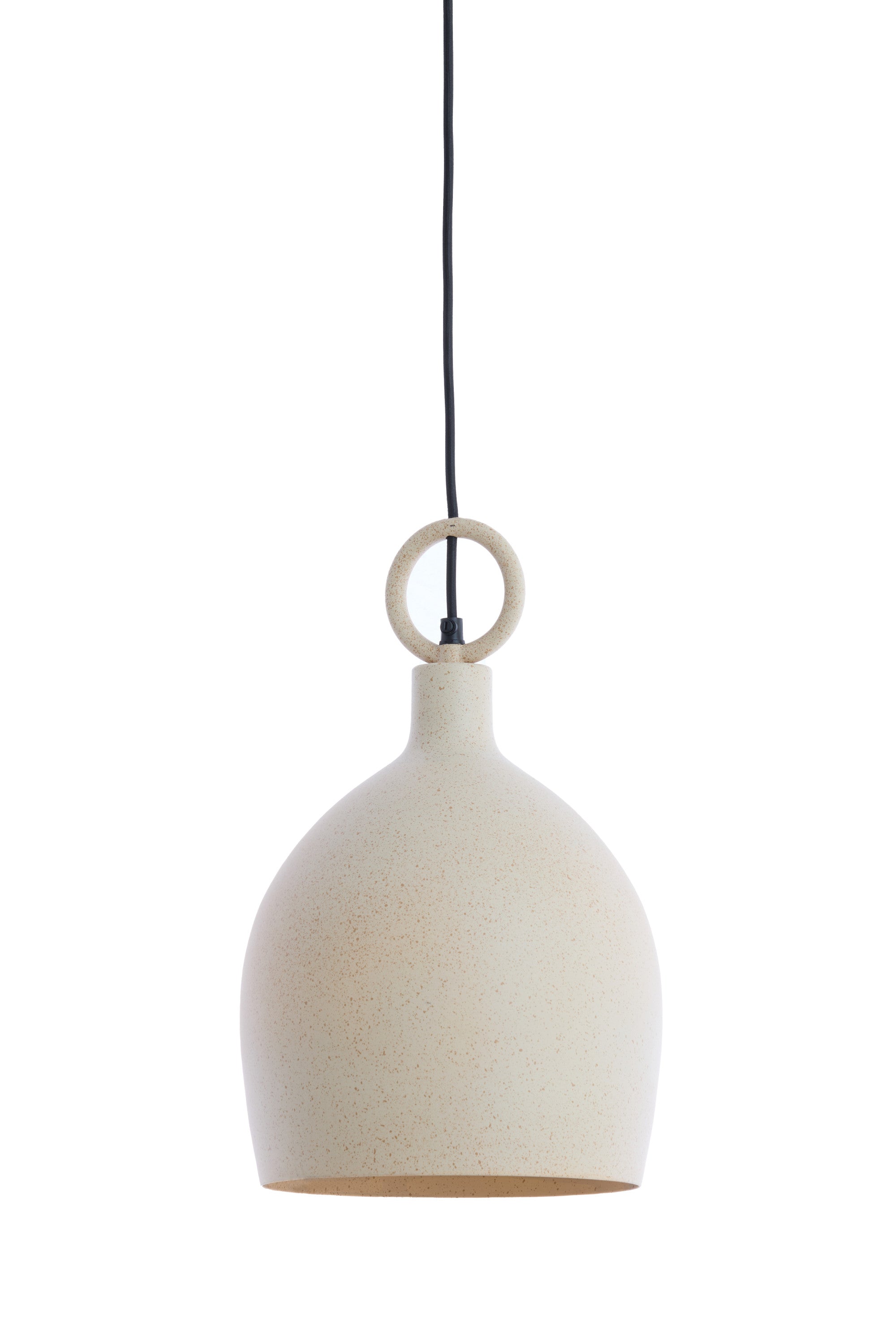 Rosero Sand & Light Brown Spotted Metal Pendant Light