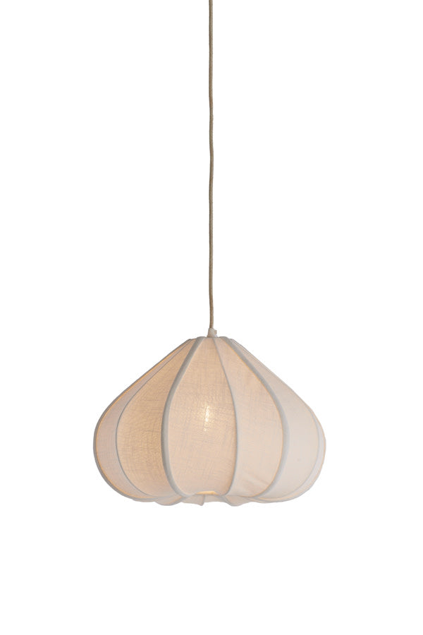 Zubeda White Pendant Light 38.5cm