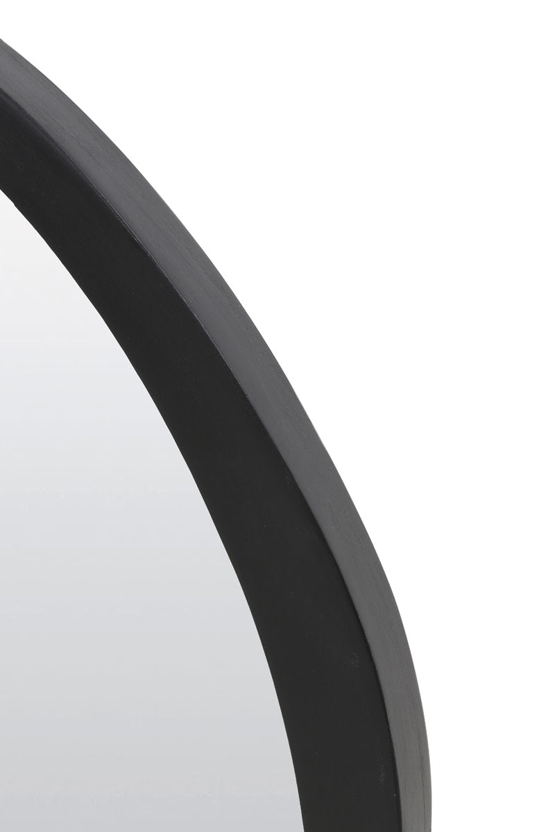 Sonora Black Wood Wall Mirror