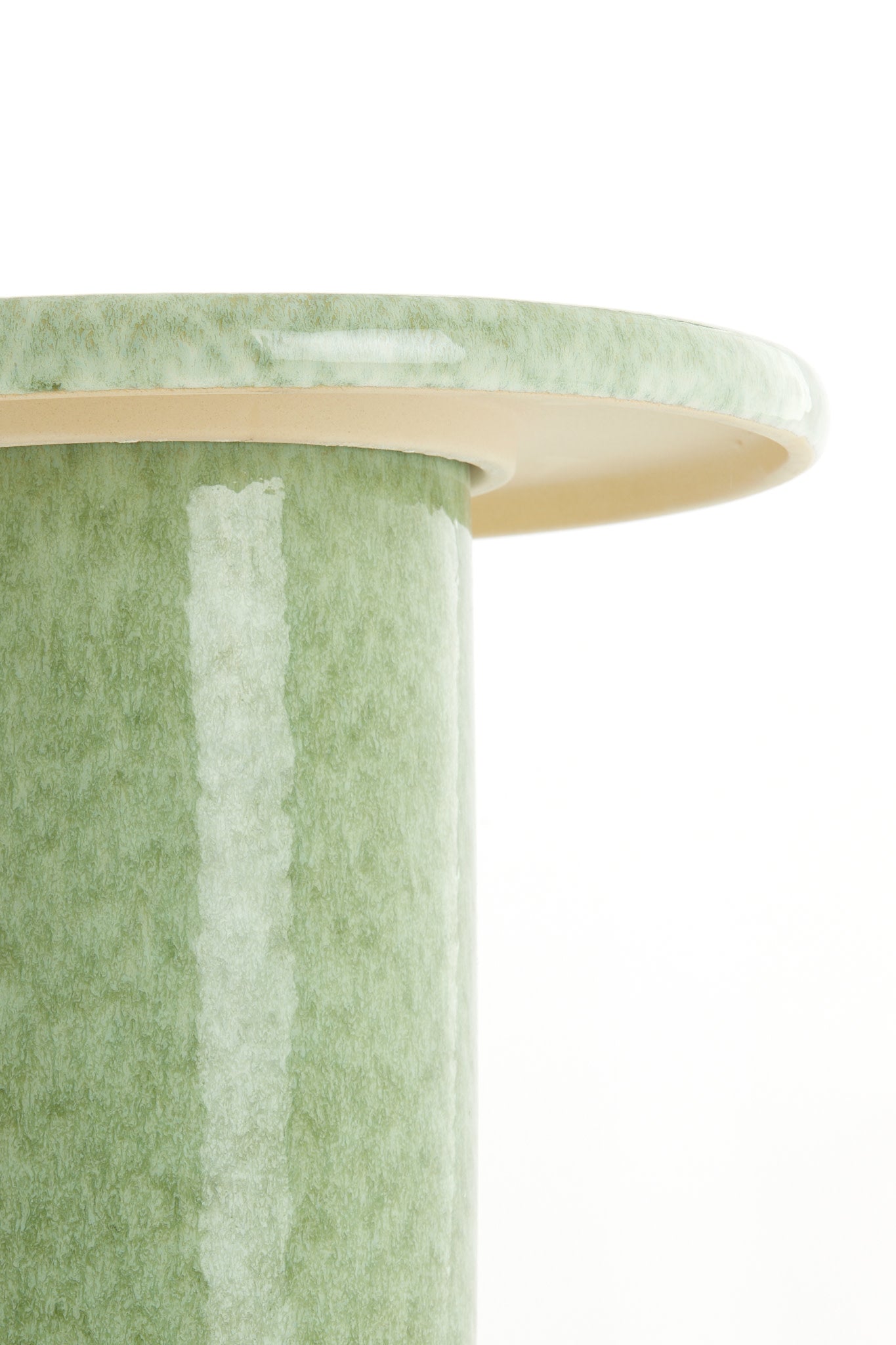 Tudo Mint Green Ceramic Round Side Table 45.5cm