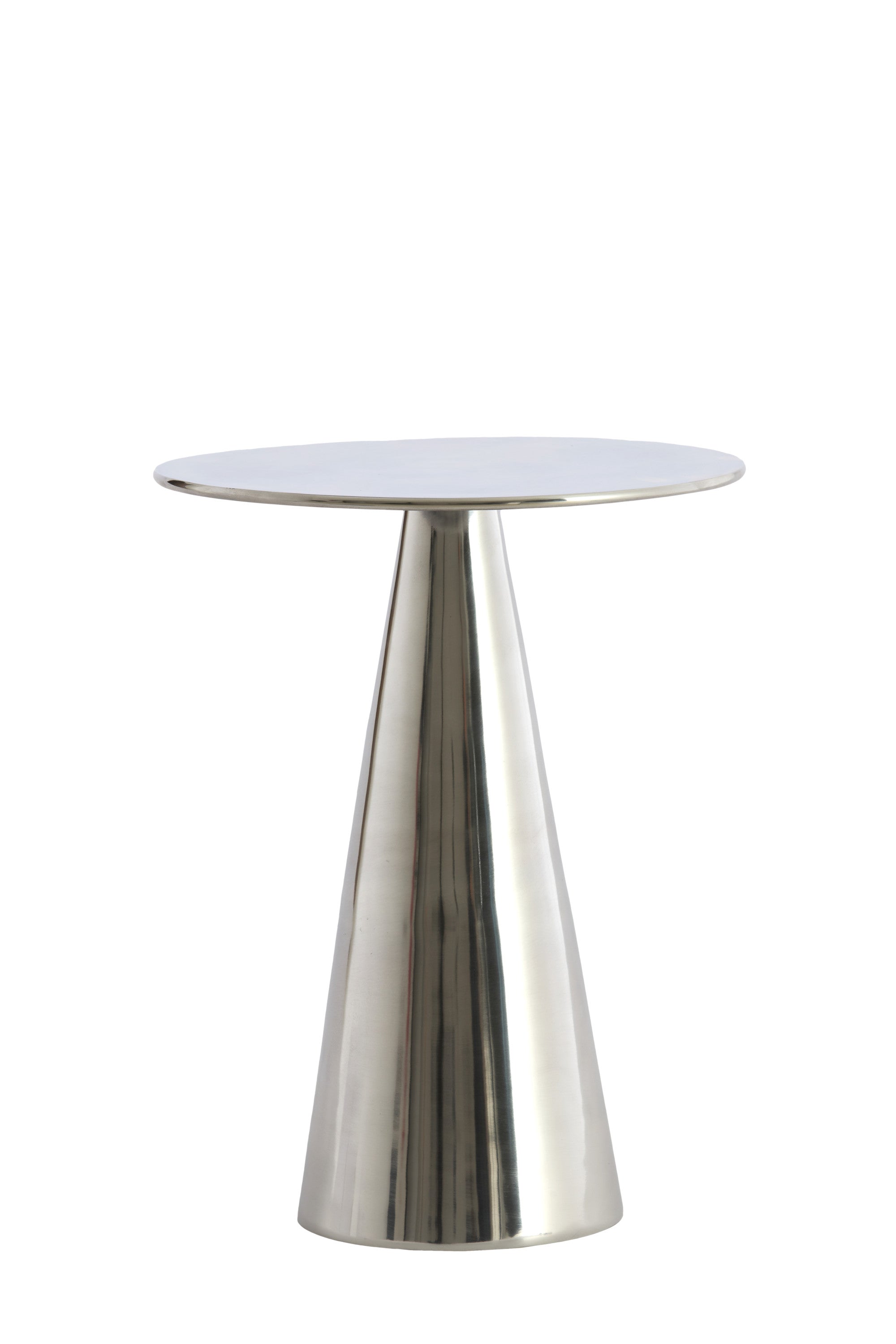 Leova Nickel Metal Round Side Table 45cm