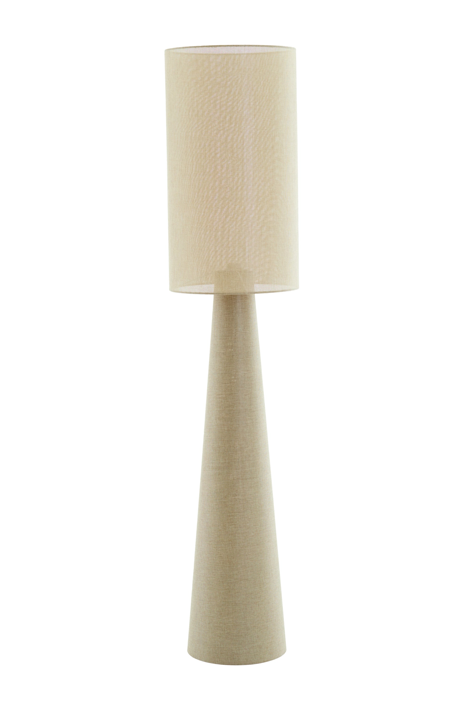 Micky Olive Green Linen Floor Lamp