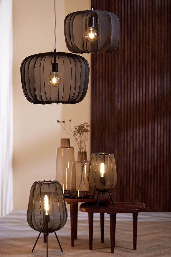 Plumeria Black Pendant Light 50cm