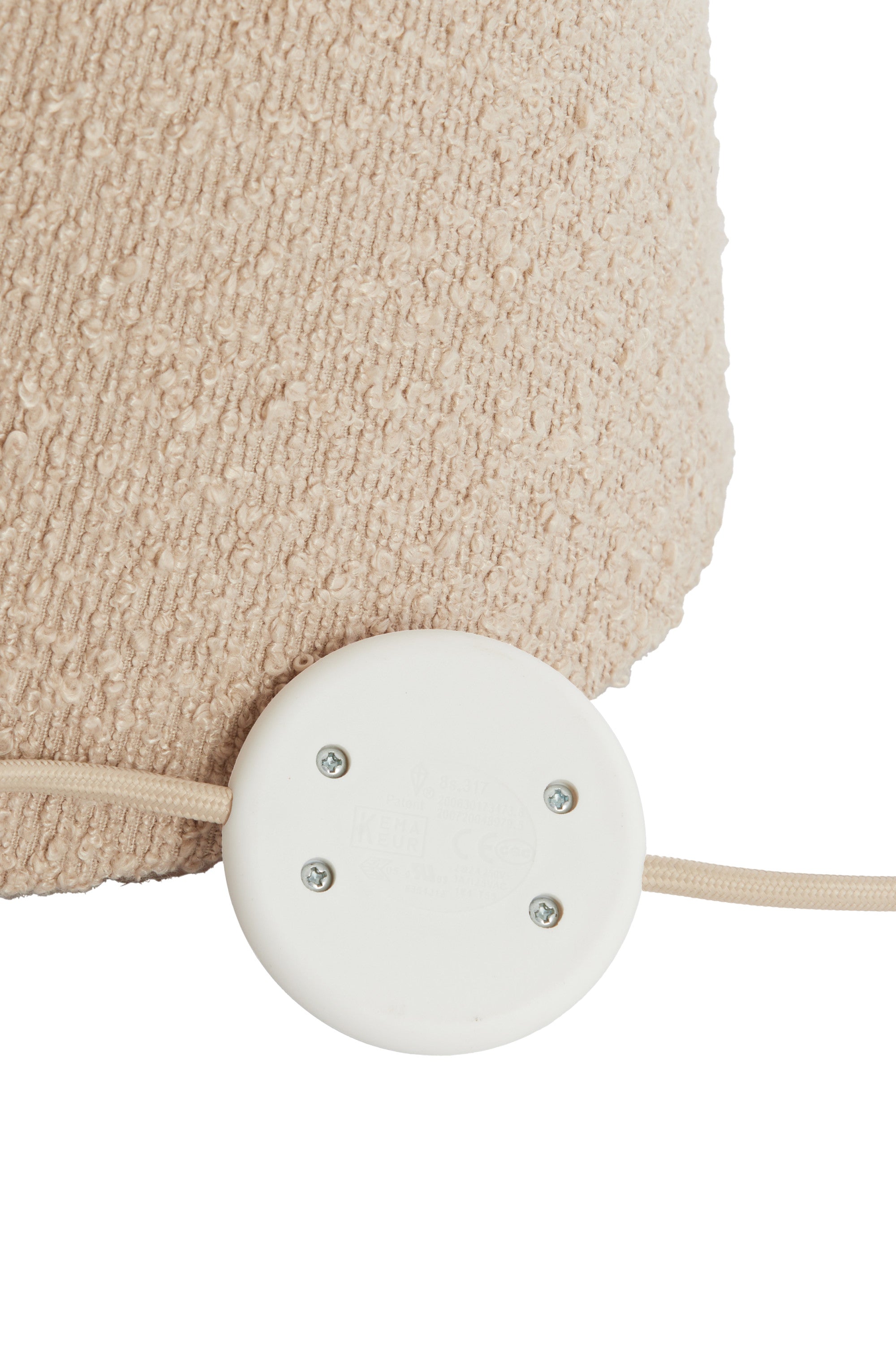 Mikkel Sand Bouclé Floor Lamp