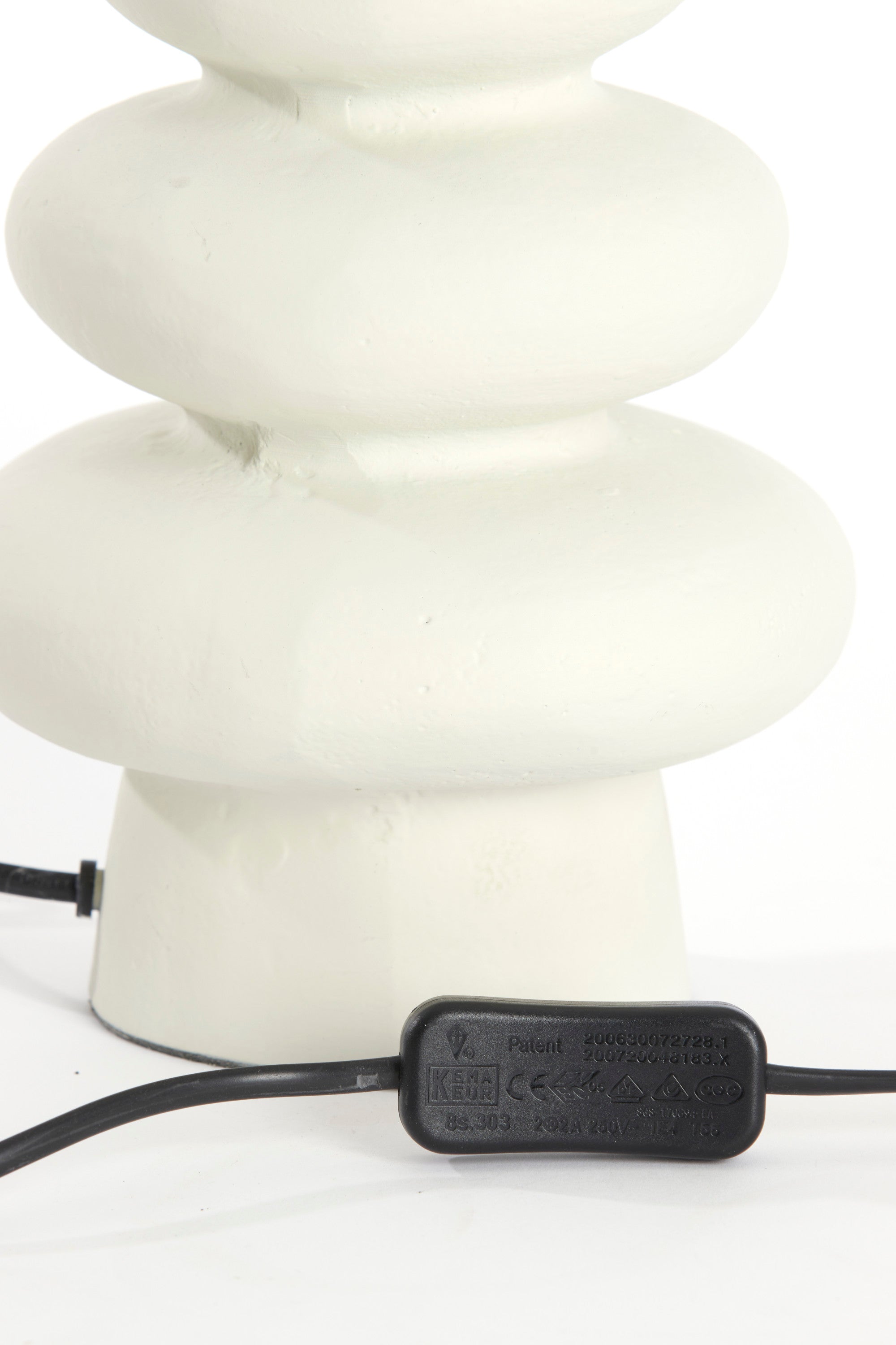 Olona Cream Metal Table Lamp Base 35cm