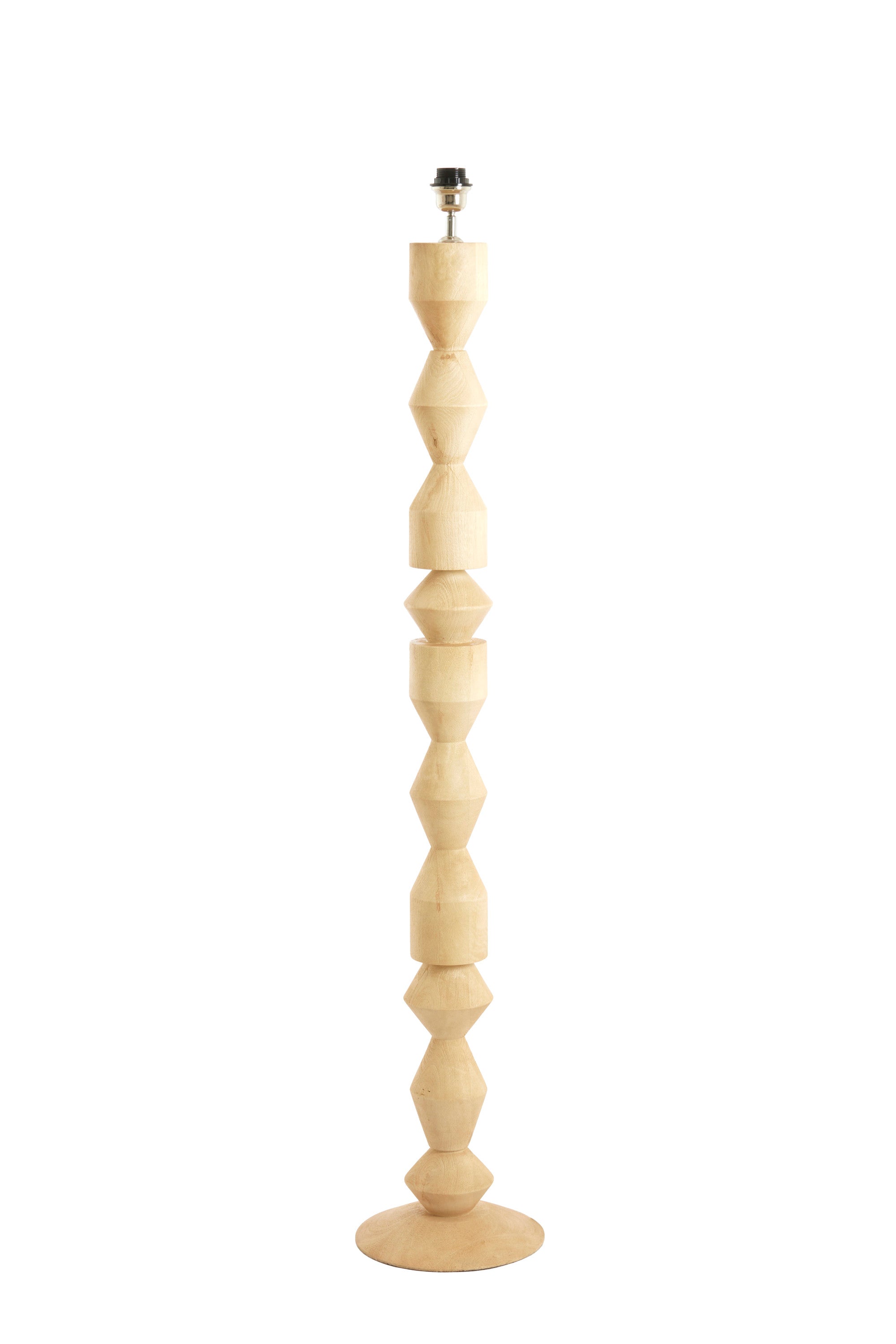 Edie Matt Natural Wood Floor Lamp Base
