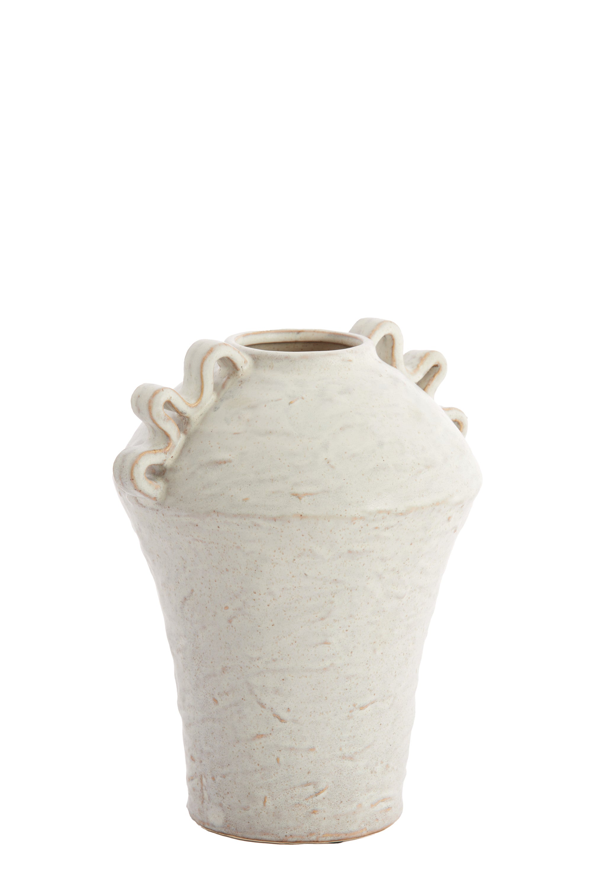 Volca Cream Ceramic Vase 28cm