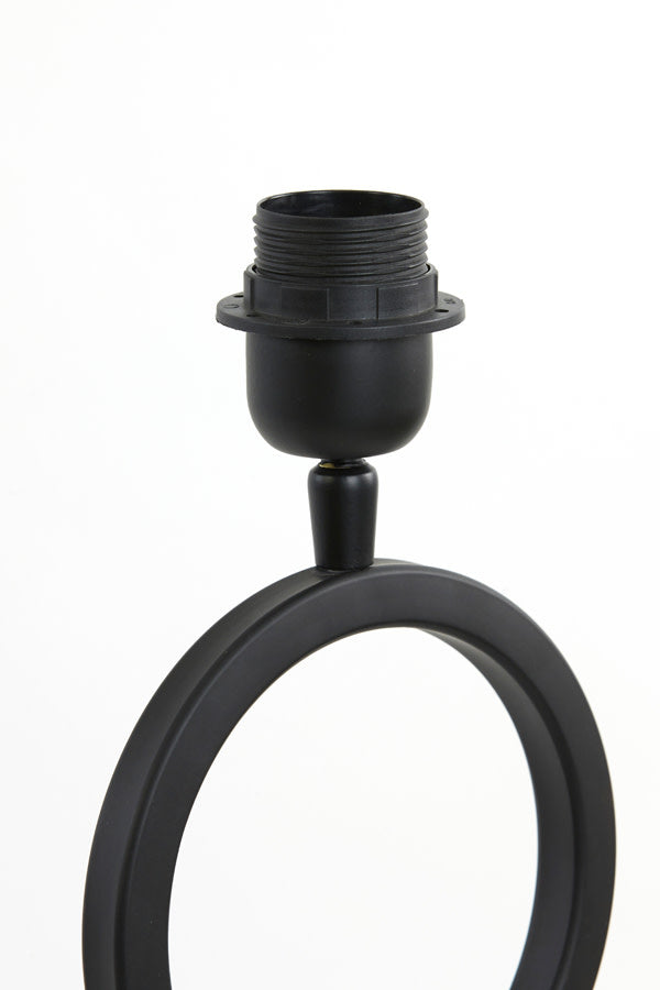 Stelios Matt Black Metal Table Lamp Base 36cm