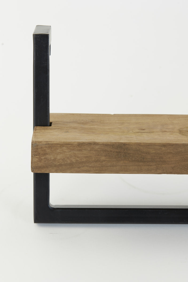 Maddison Dark Brown Wood Wall Shelf 80cm