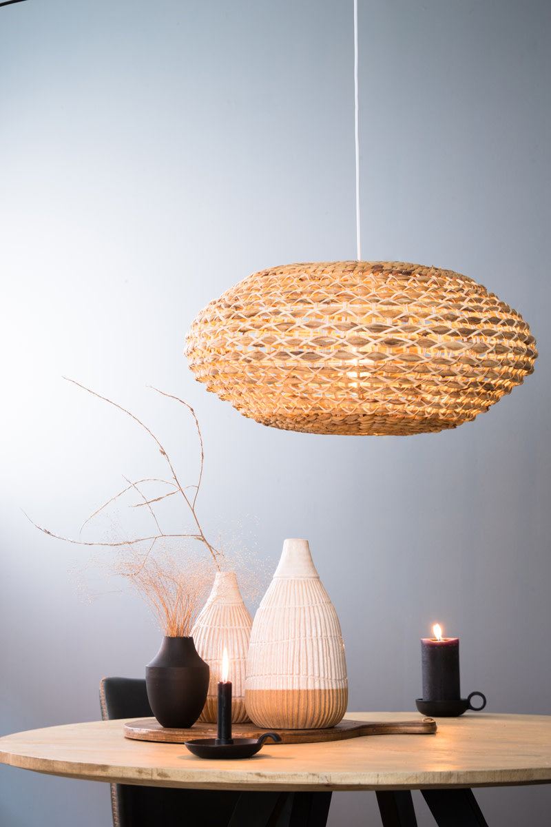 Tripoli Natural Rattan Pendant Light 42cm
