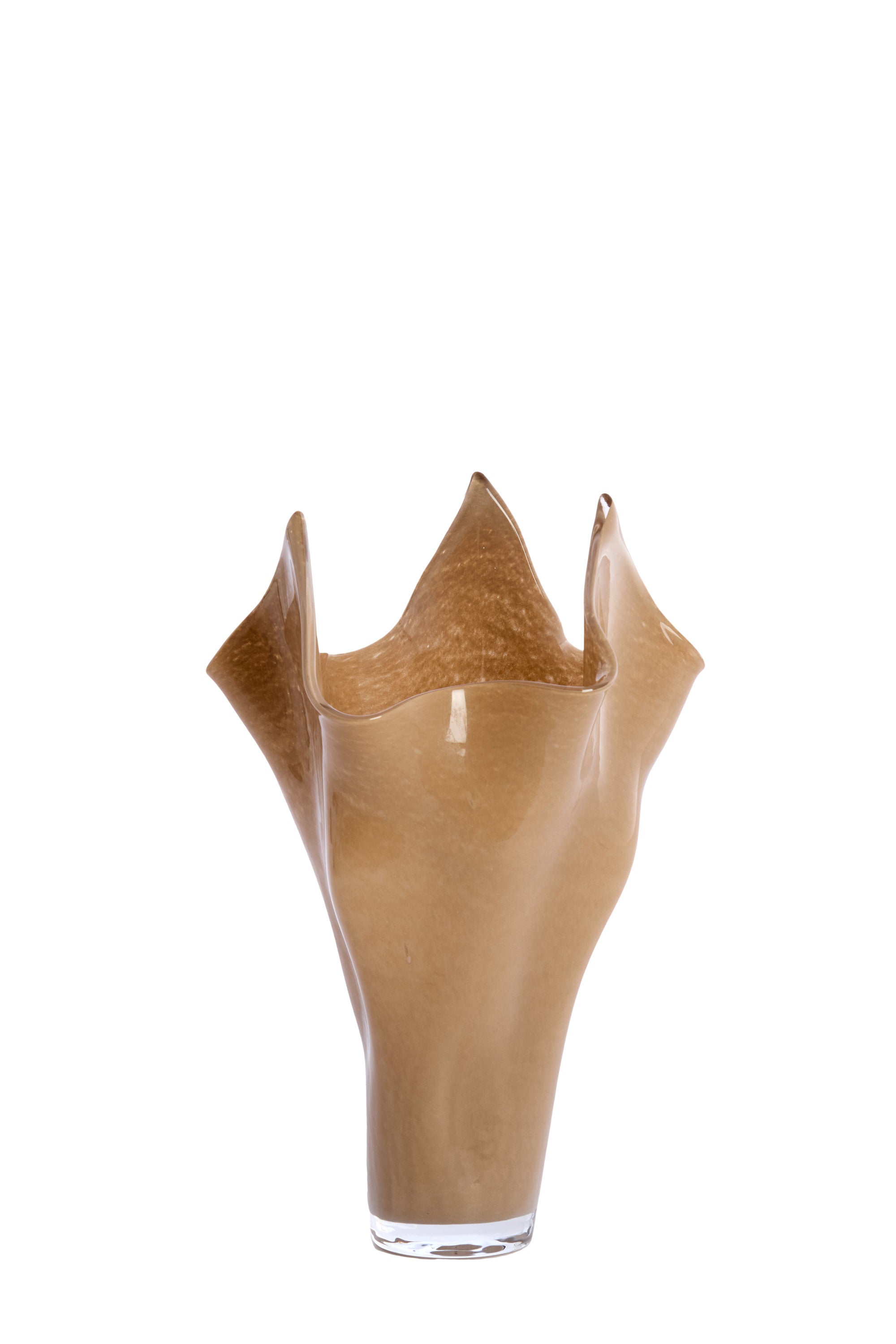 Aiora Milky Beige Glass Vase 40cm