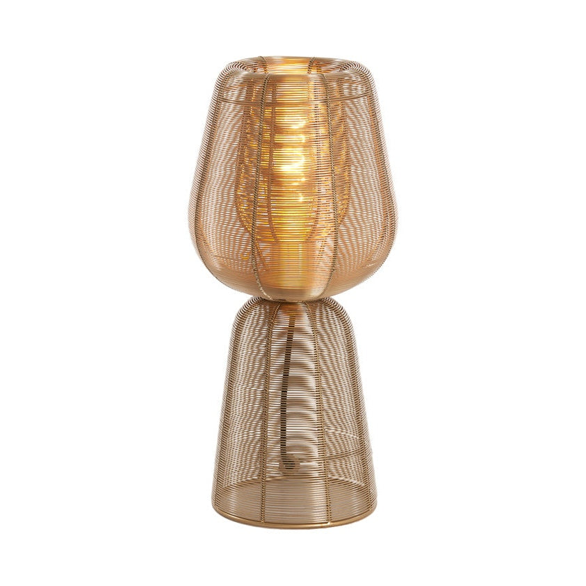 Aboso Light Gold Metal Table Lamp 42cm
