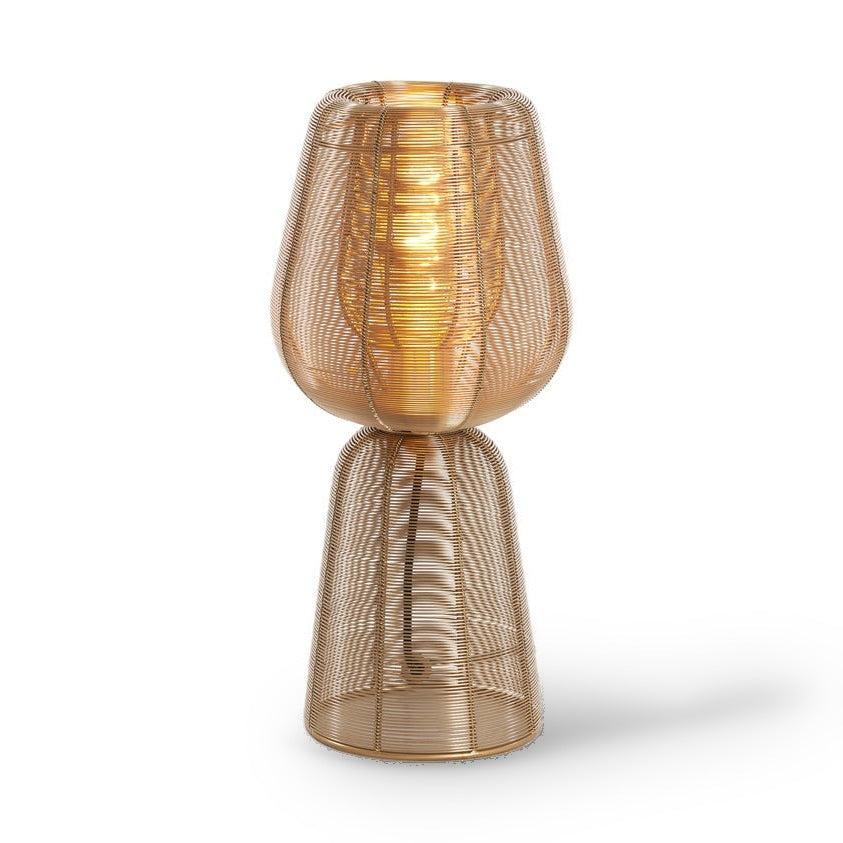 Aboso Light Gold Metal Table Lamp 42cm