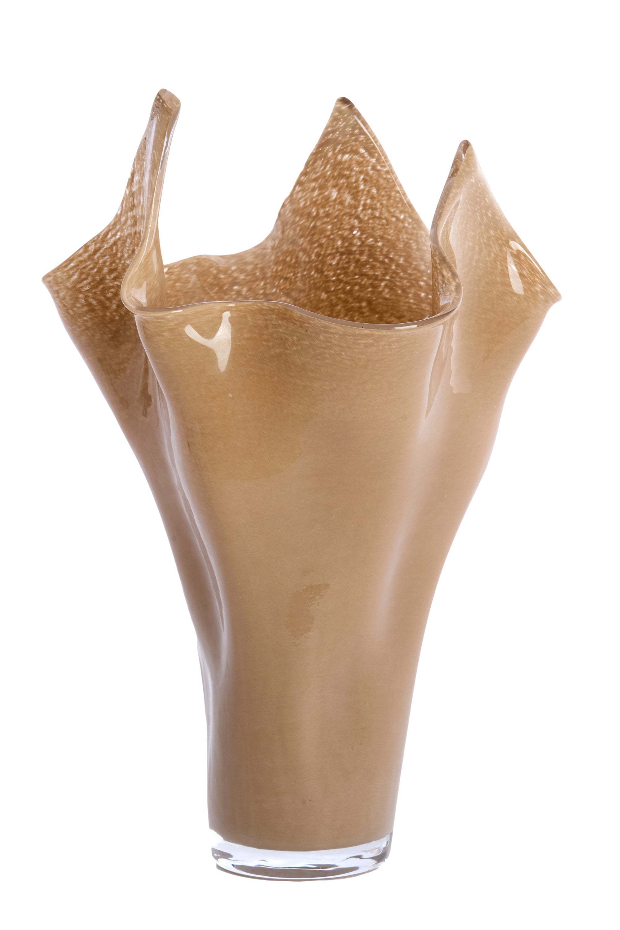 Aiora Milky Beige Glass Vase 53cm