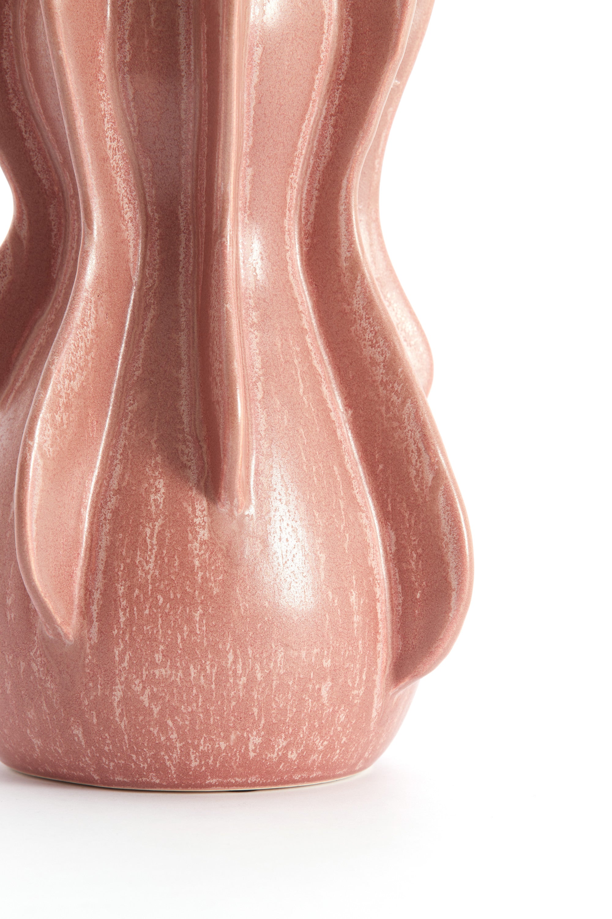 Magome Coral/Red Ceramic Vase 27cm