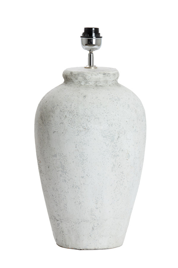 Vesuvius Light Grey Ceramic Table Lamp Base