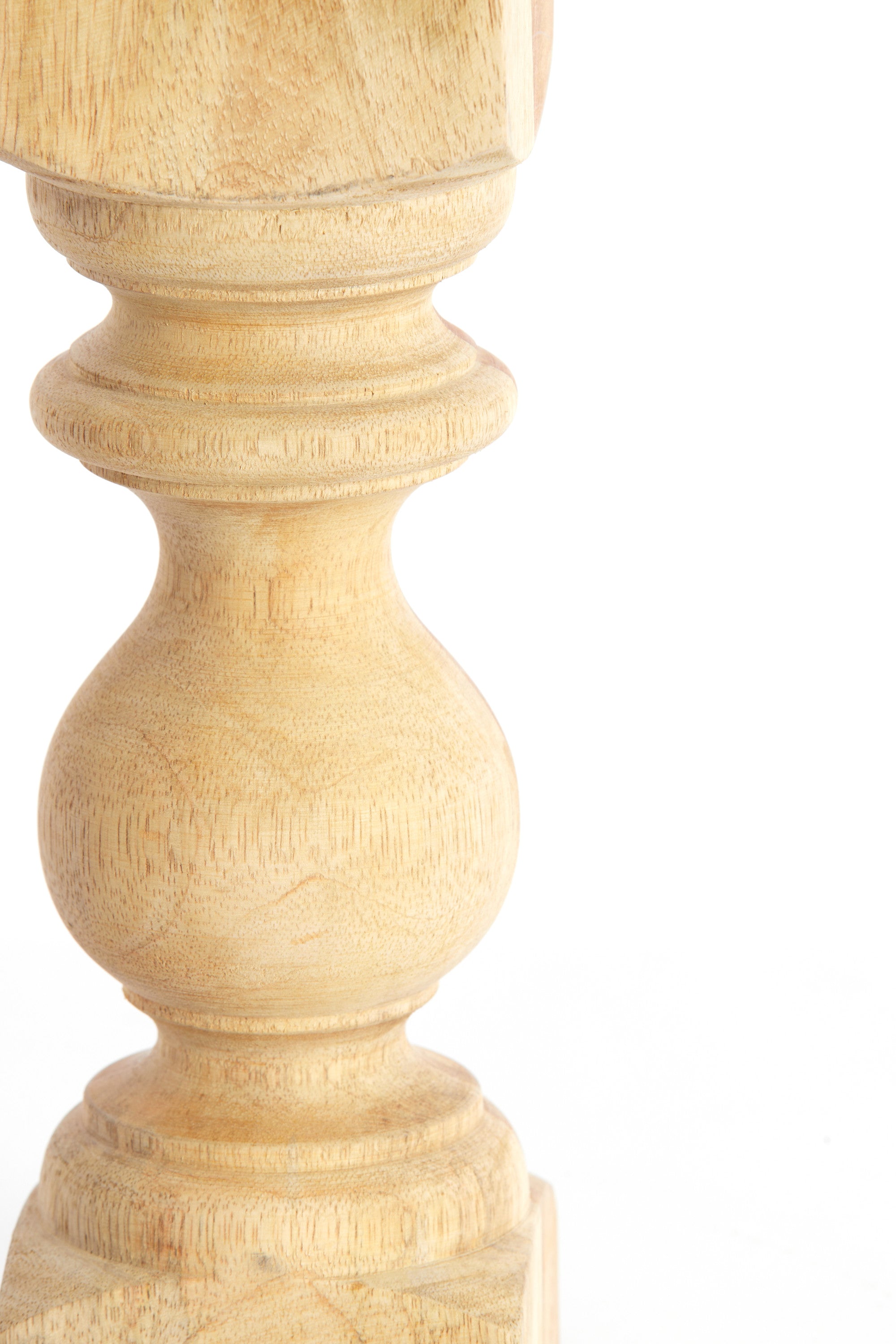 Cumani Natural Wood Table Lamp Base 36cm
