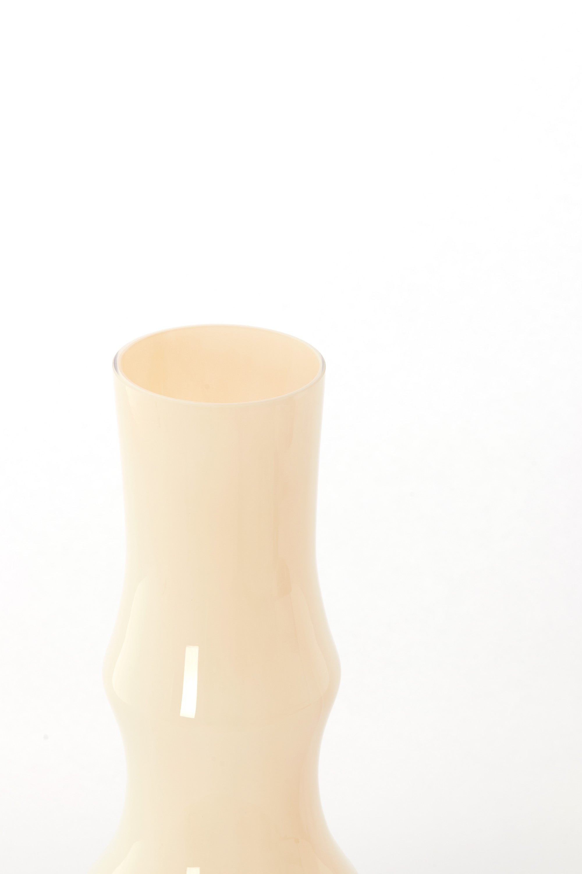 Fiorenza Cream Glass Vase 40cm