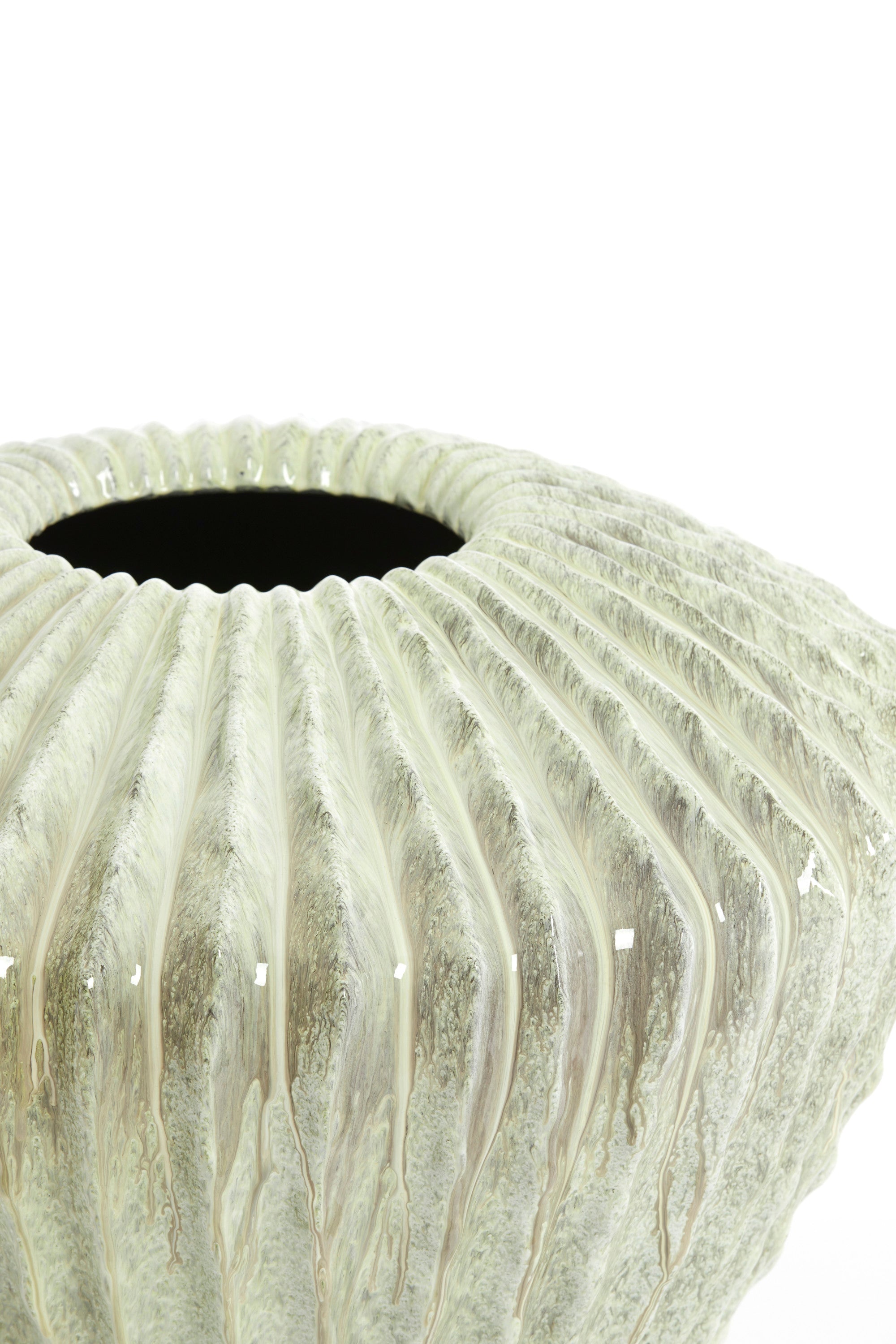 Cacti Gloss Mint Green Decorative Planter 45cm