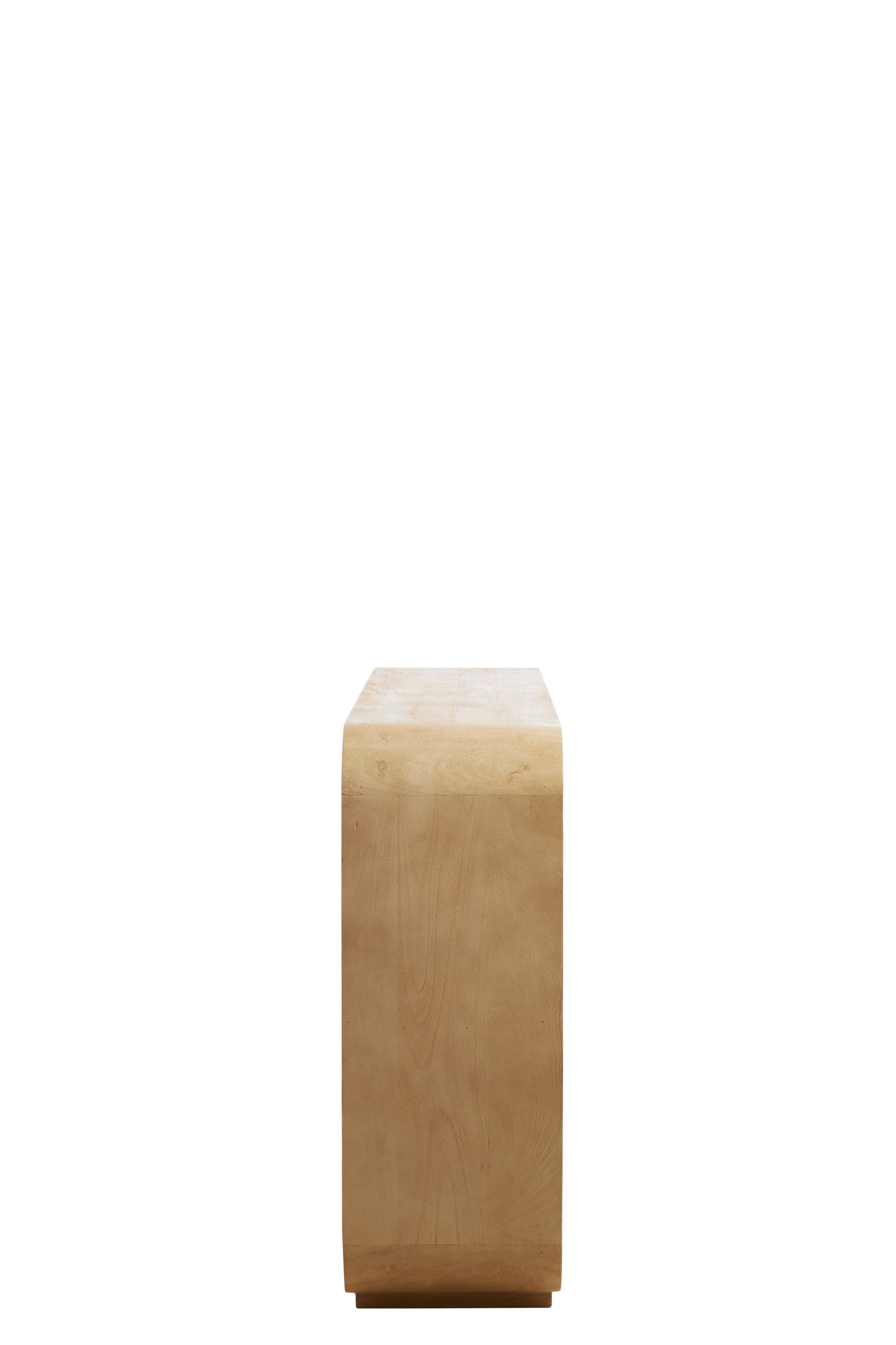 Labare Matt Natural Wood Open Display Unit 82cm