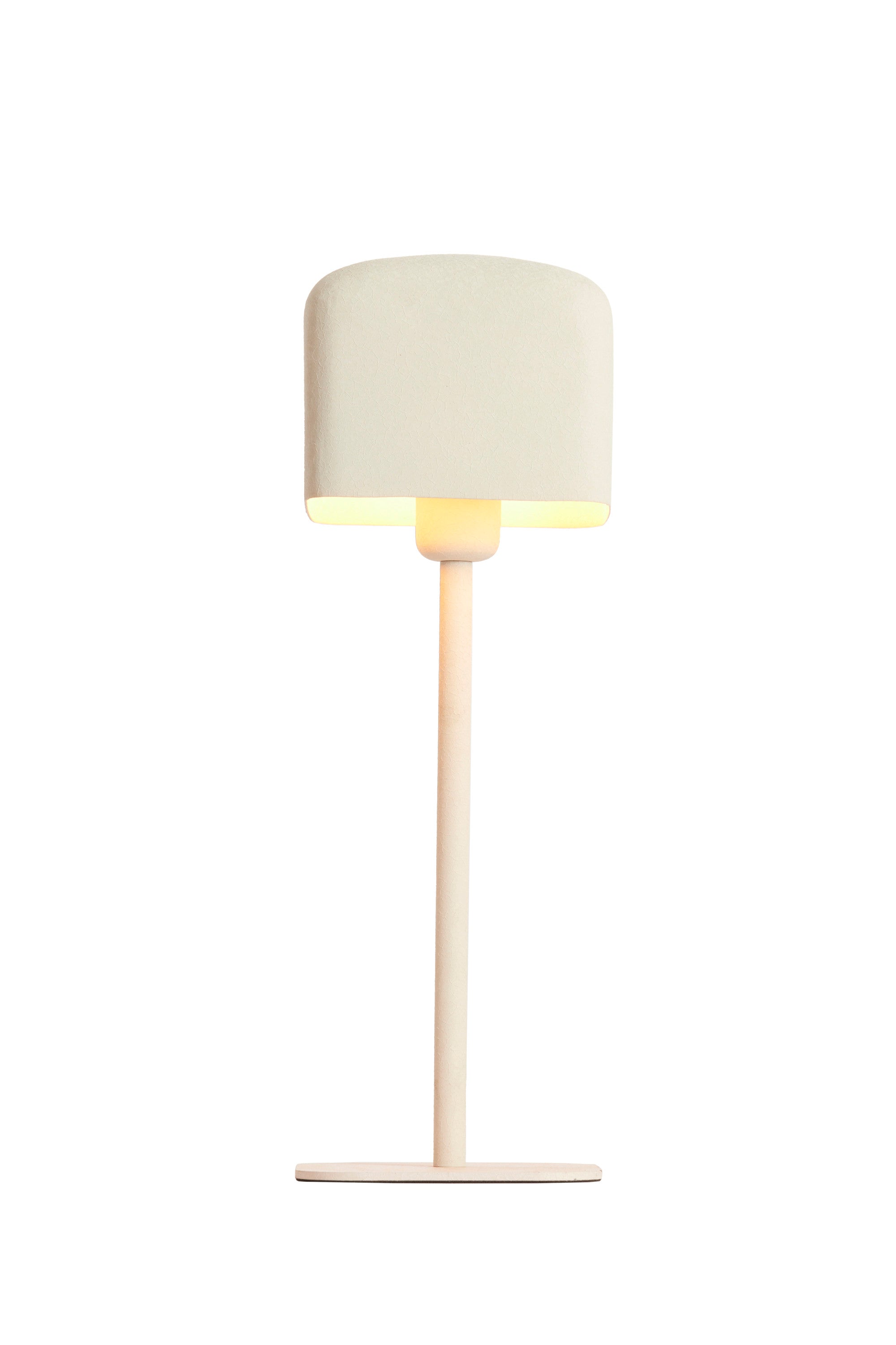 Elenie Matt Light Pink Metal Table Lamp 46cm