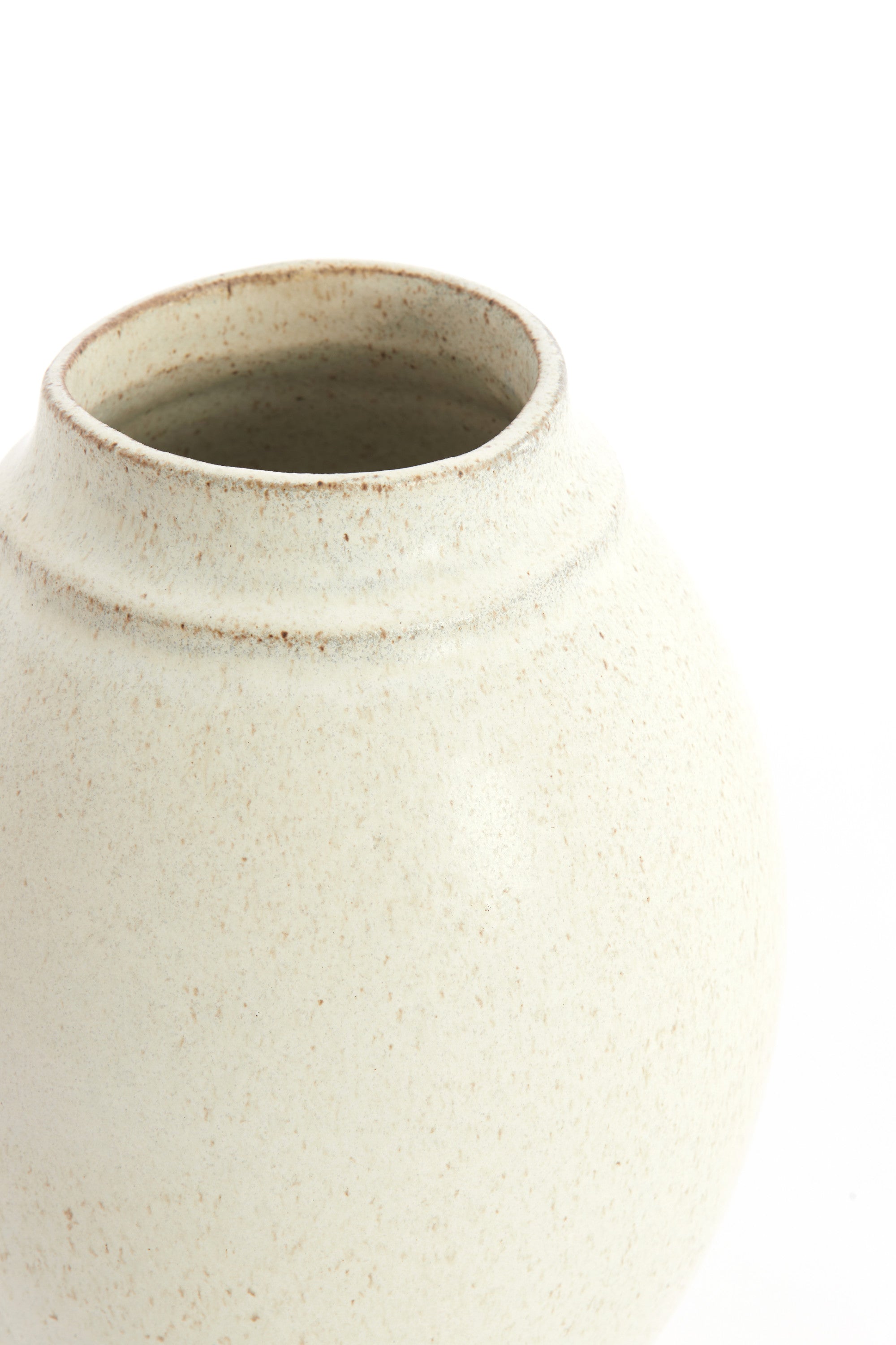 Lorea Matt Cream Ceramic Vase 23.5cm