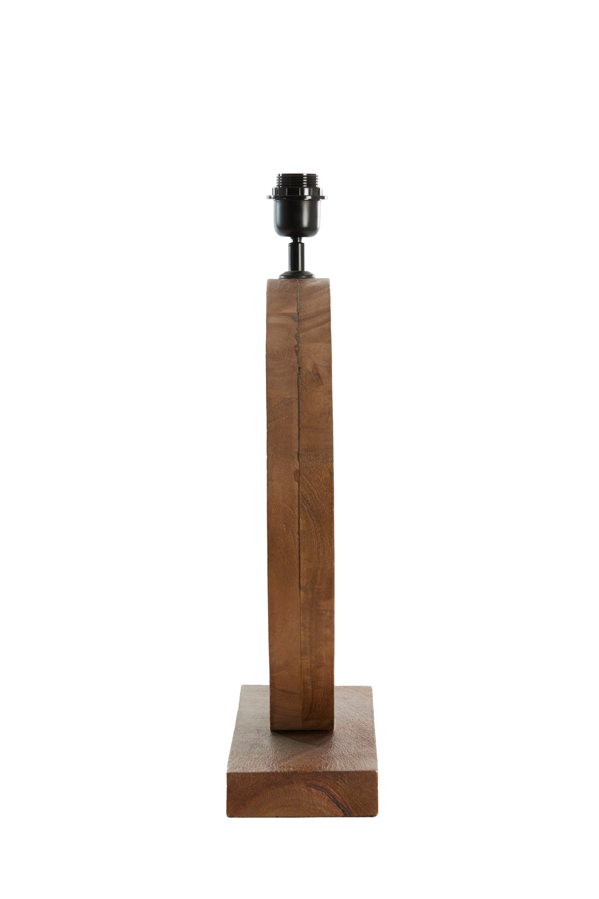 Tinar Matt Brown Wood Table Lamp Base 55cm