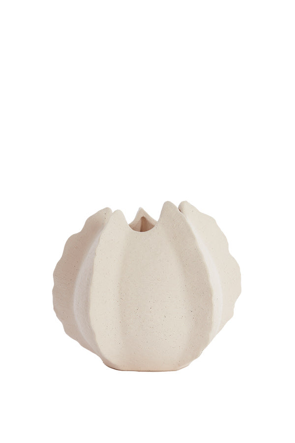 Kelapa Cream Ceramic Vase 23cm
