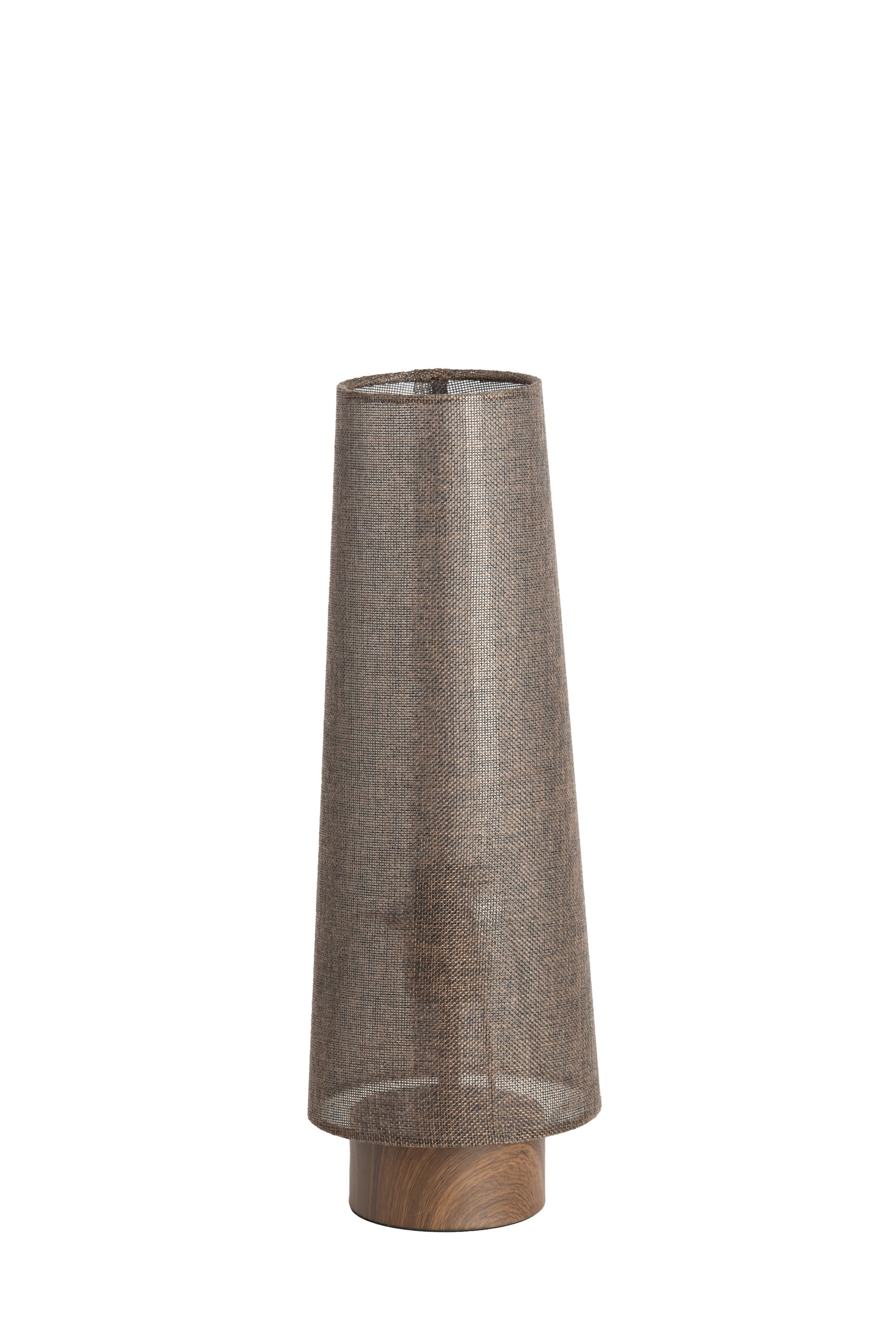 Howie Dark Brown Wood Effect Table Lamp 42cm