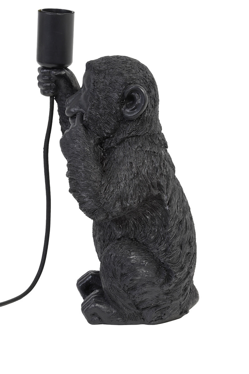 Monkey Black Table Lamp
