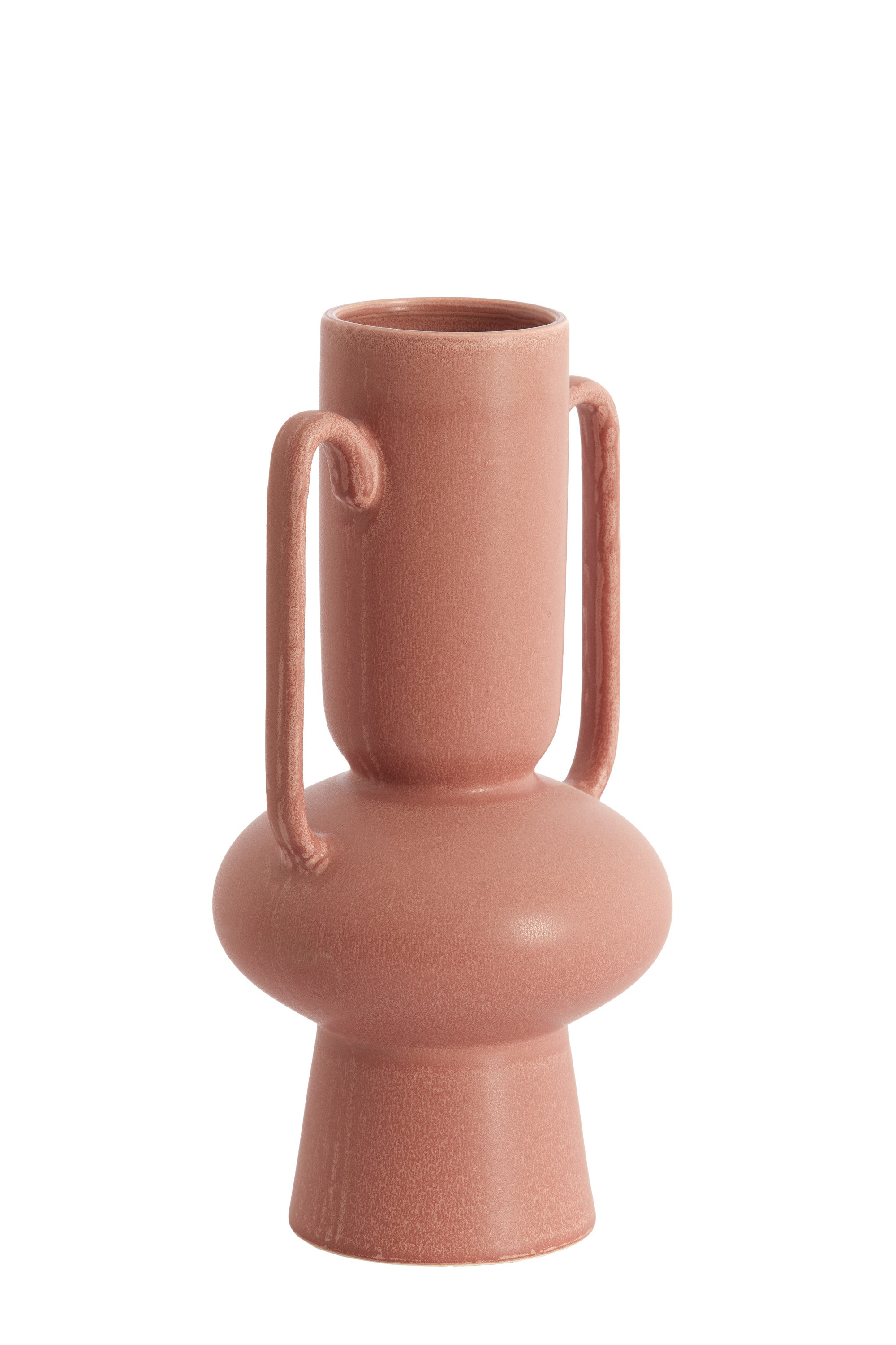 Otaru Coral/Red Ceramic Vase