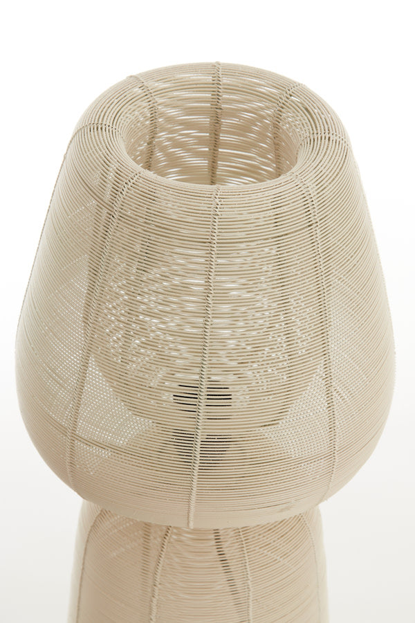 Aboso Cream Metal Table Lamp 54cm