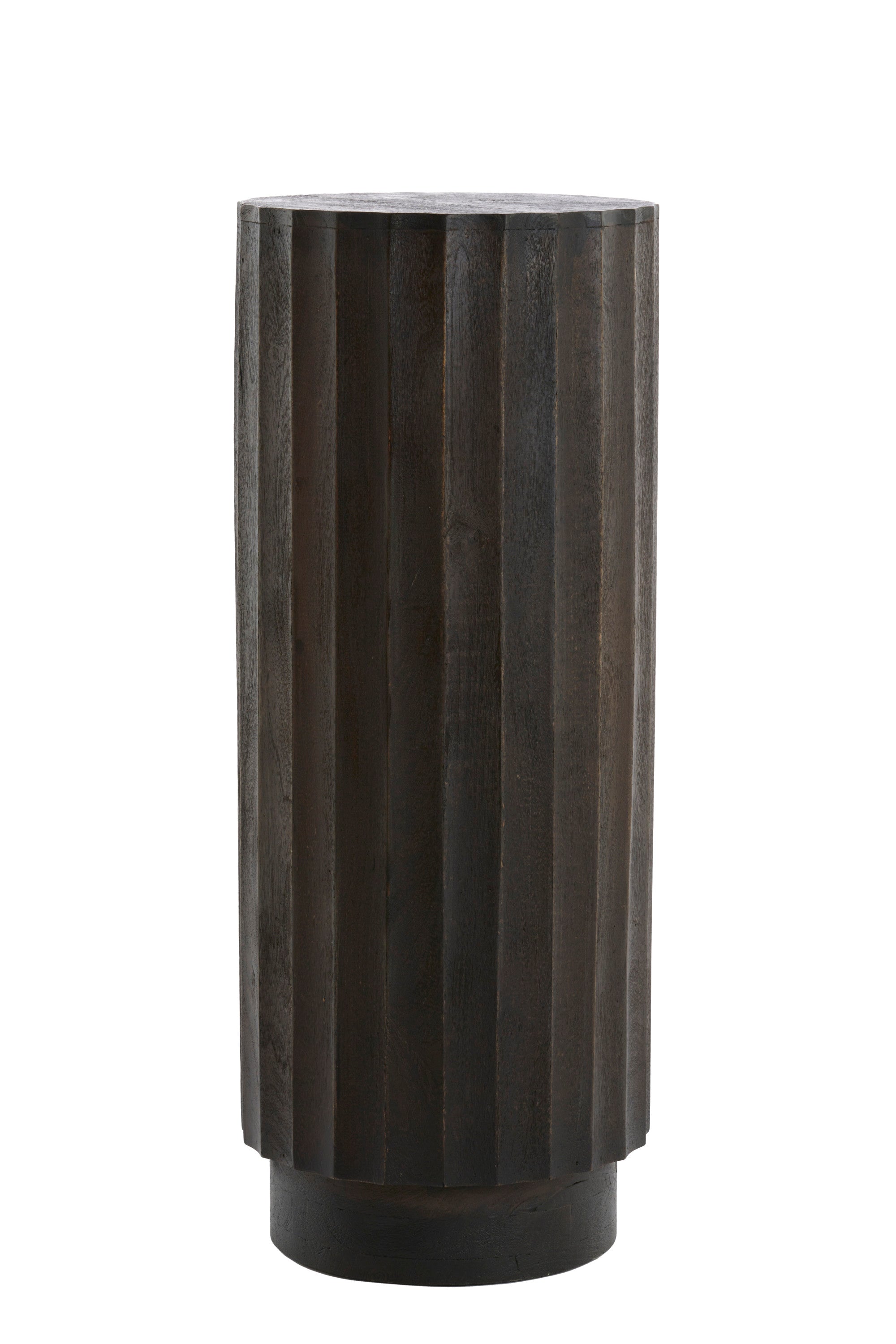 Ellena Matt Dark Russet Wood Plinth 100cm