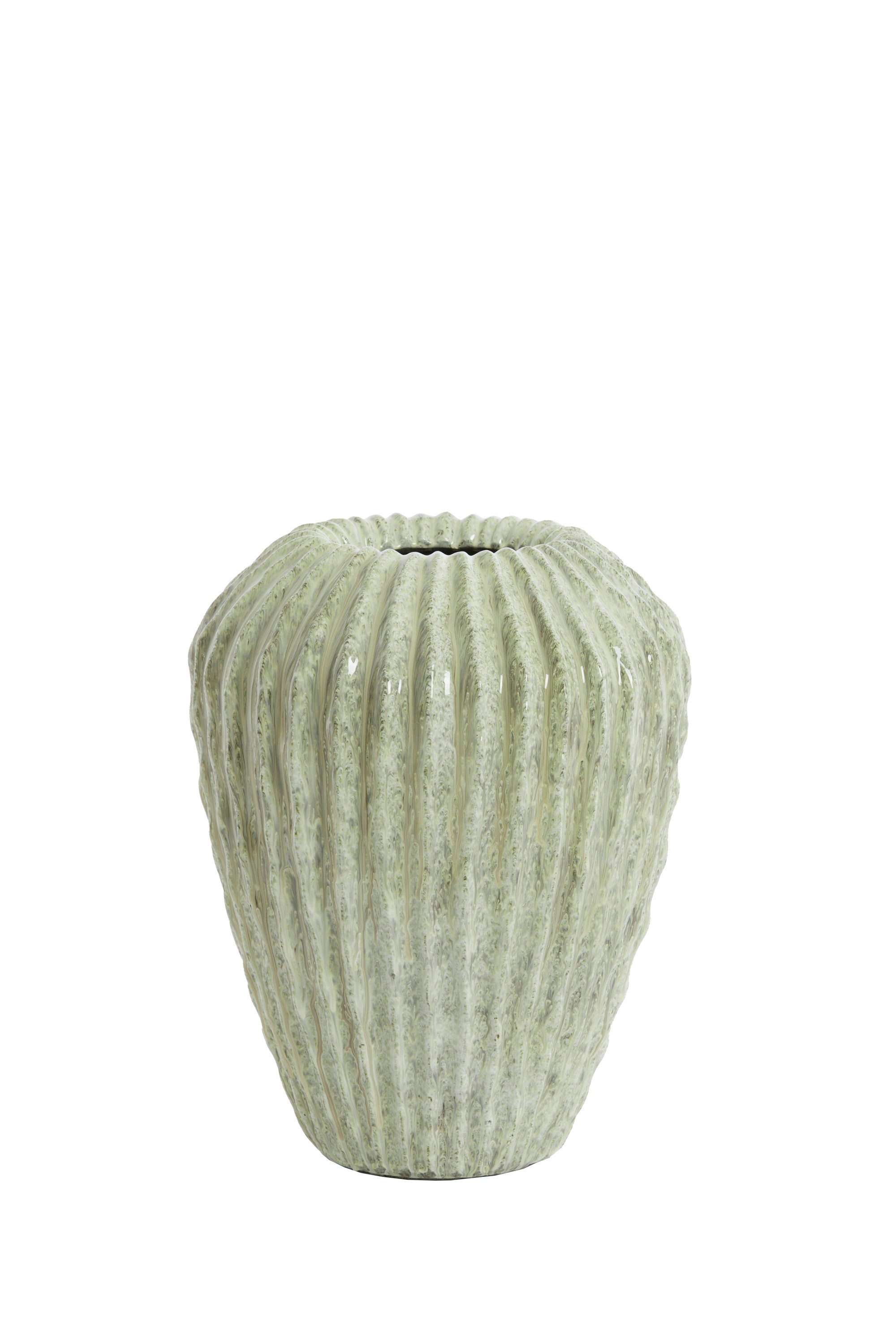 Cacti Gloss Mint Green Decorative Planter 37cm