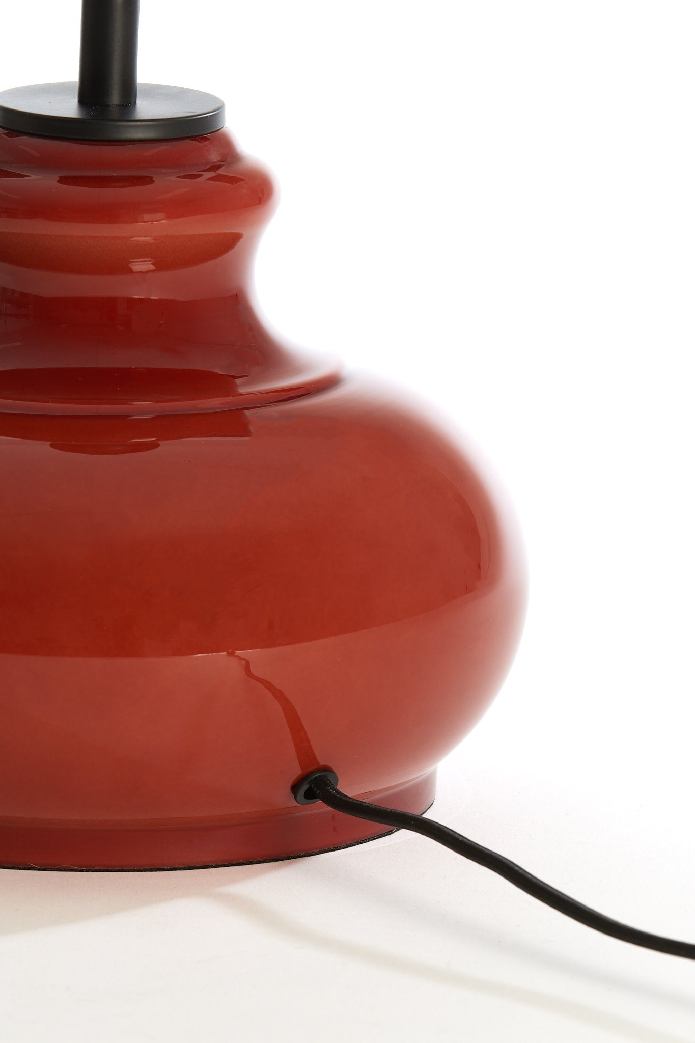 Verde Brown Glass Table Lamp Base 28.5cm
