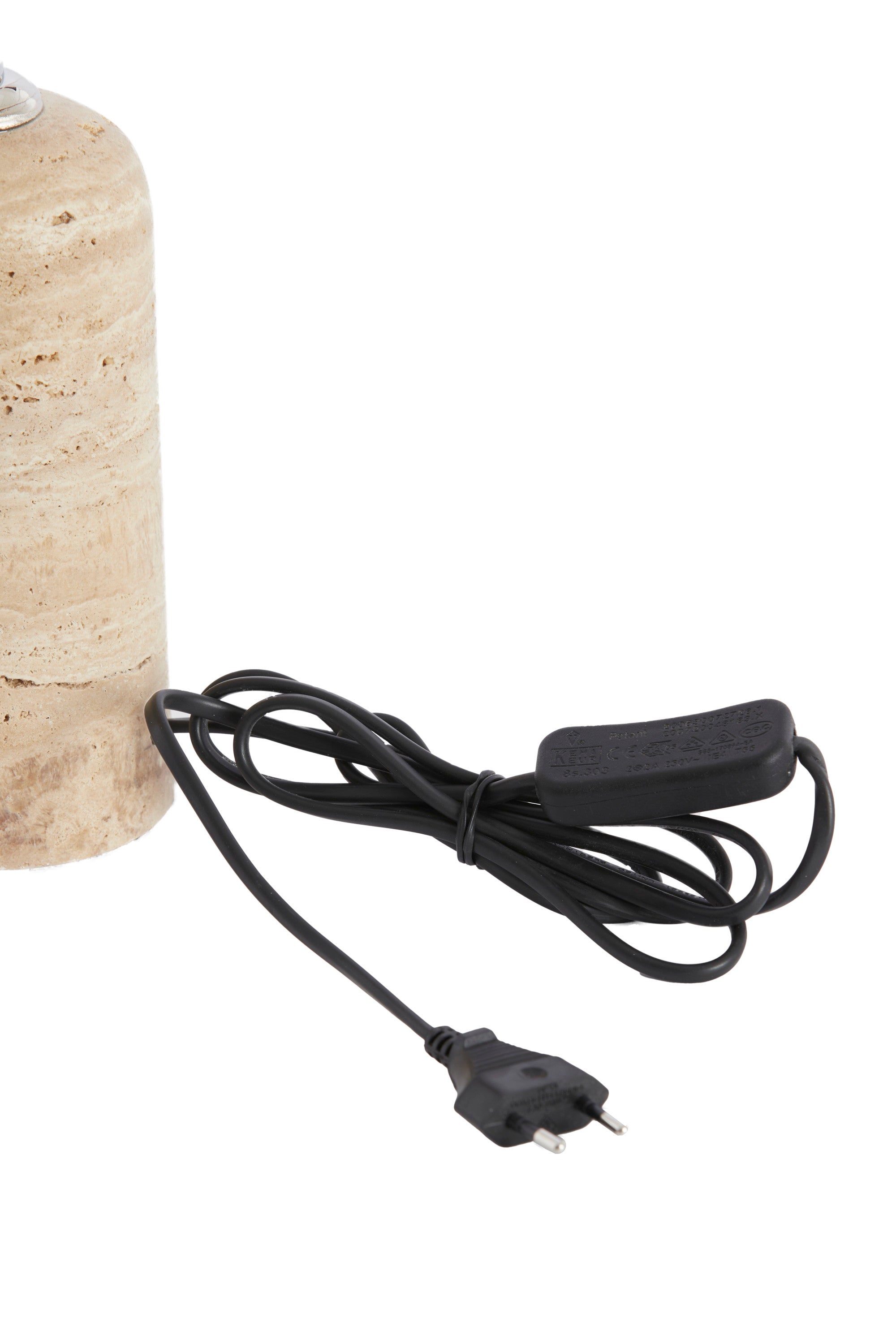 Malakai Sand Travertine Table Lamp Base 18cm